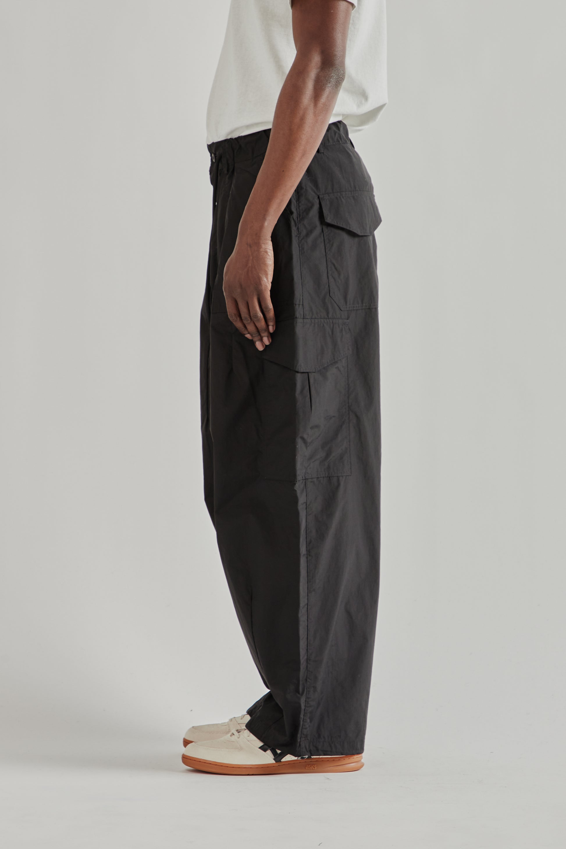 Frizmworks SS26 Nylon Cargo Balloon Pants Black4600