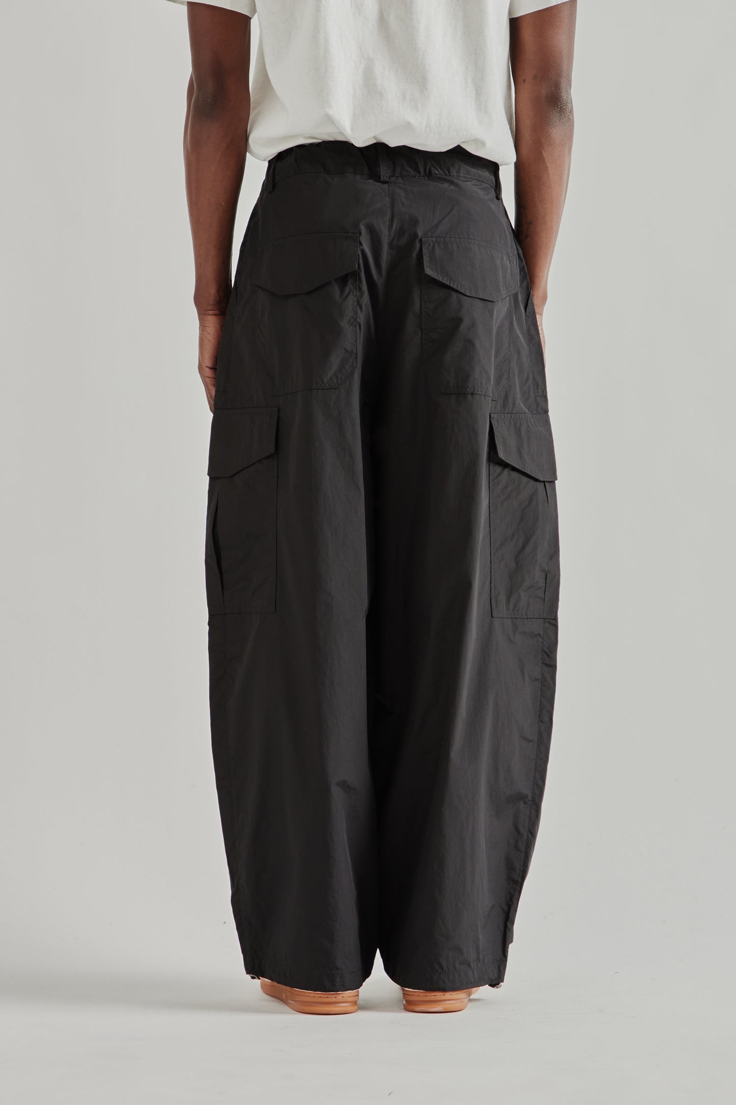 Frizmworks SS26 Nylon Cargo Balloon Pants Black4603