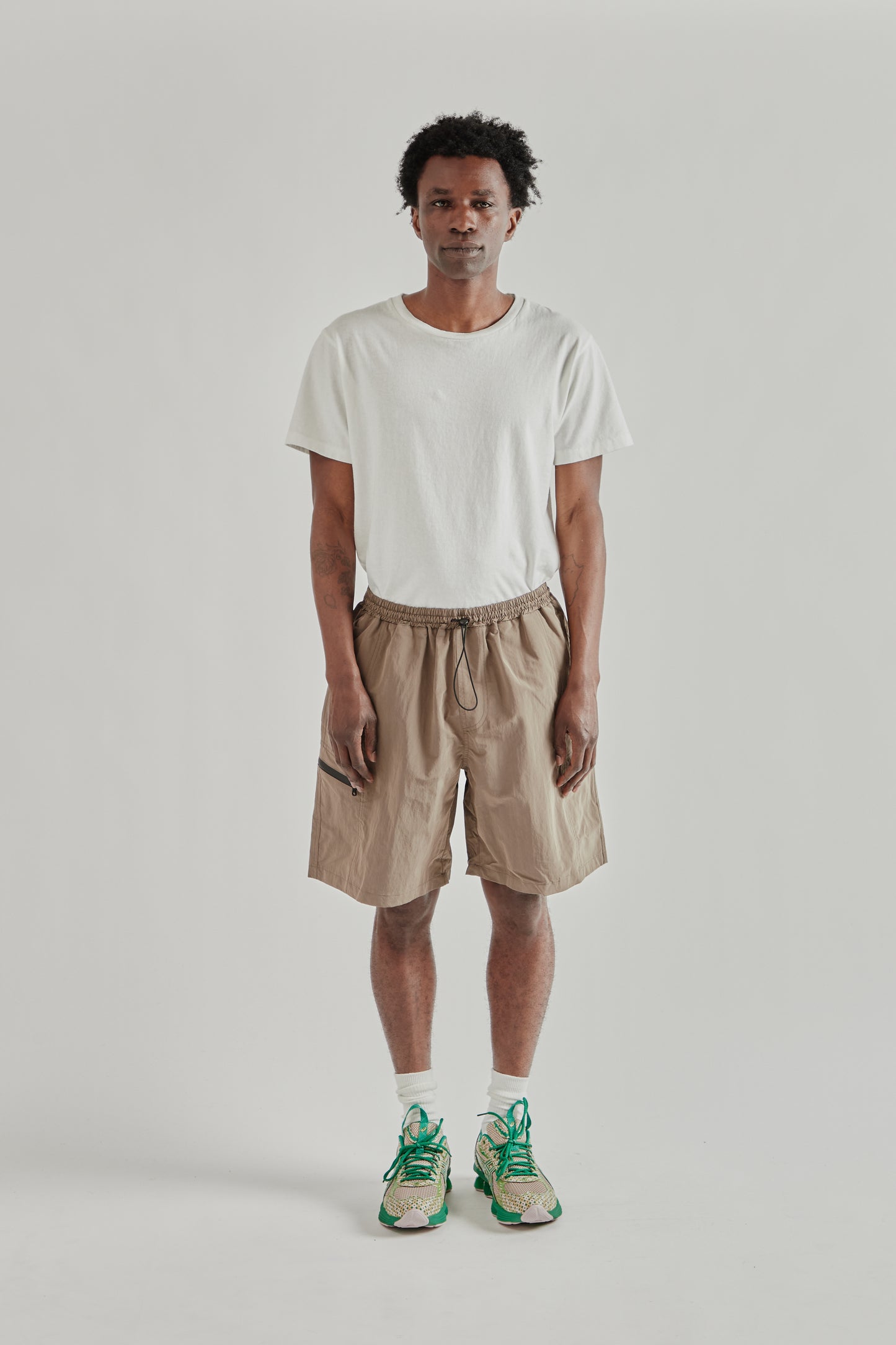 Frizmworks SS26 Nylon Utility Pocket Shorts Mud5242