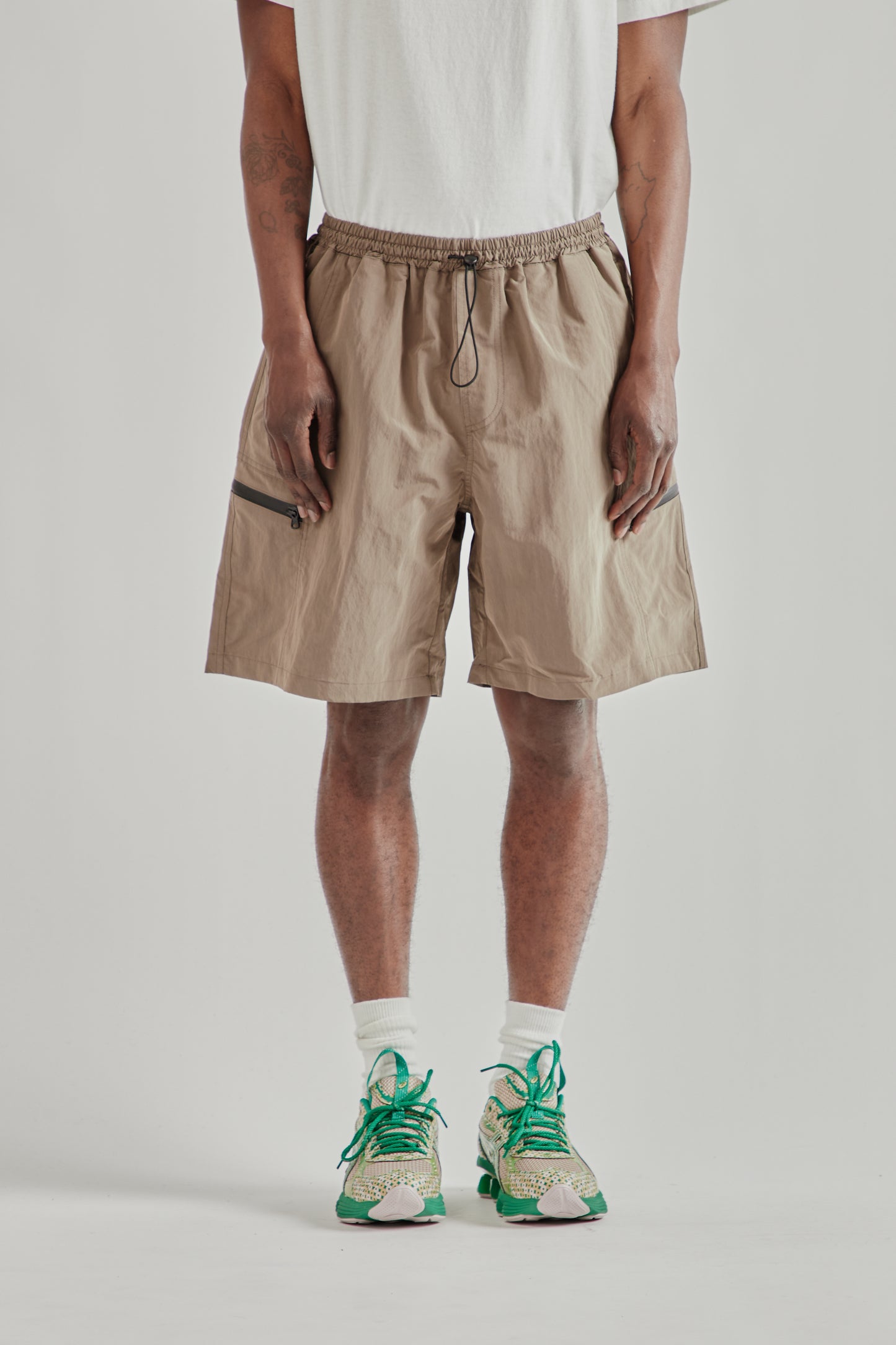Frizmworks SS26 Nylon Utility Pocket Shorts Mud5246
