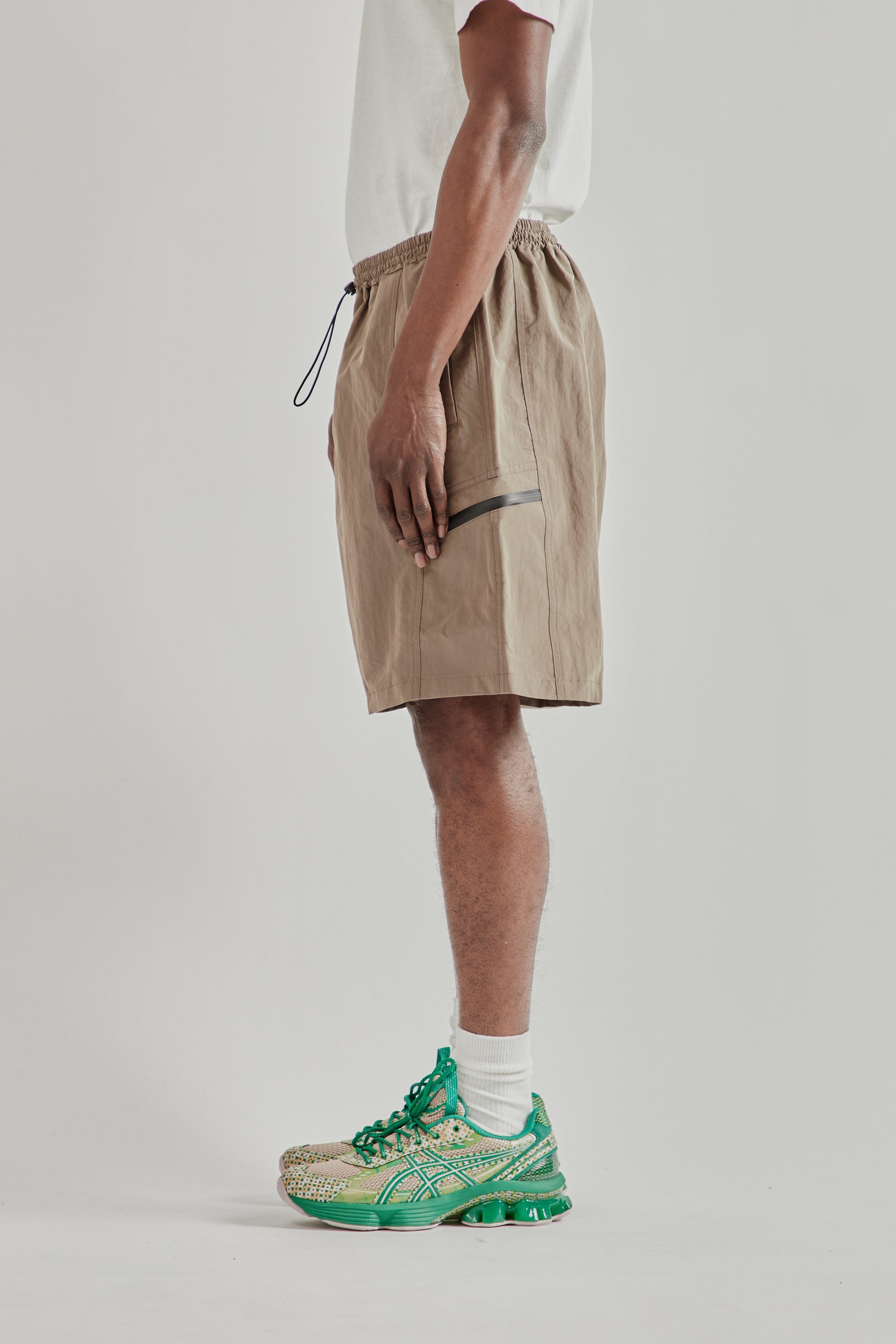 Frizmworks SS26 Nylon Utility Pocket Shorts Mud5248