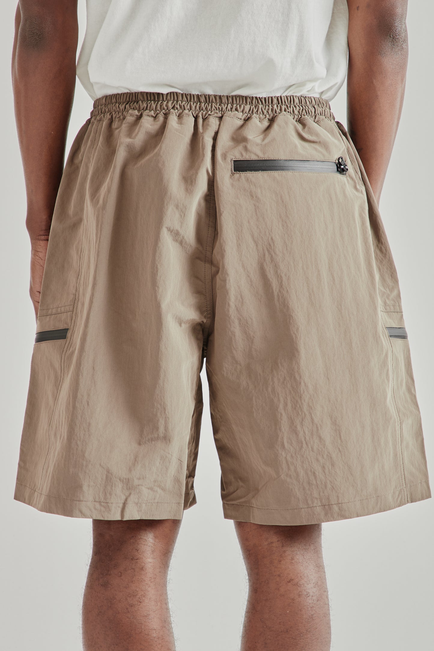 Frizmworks SS26 Nylon Utility Pocket Shorts Mud5254