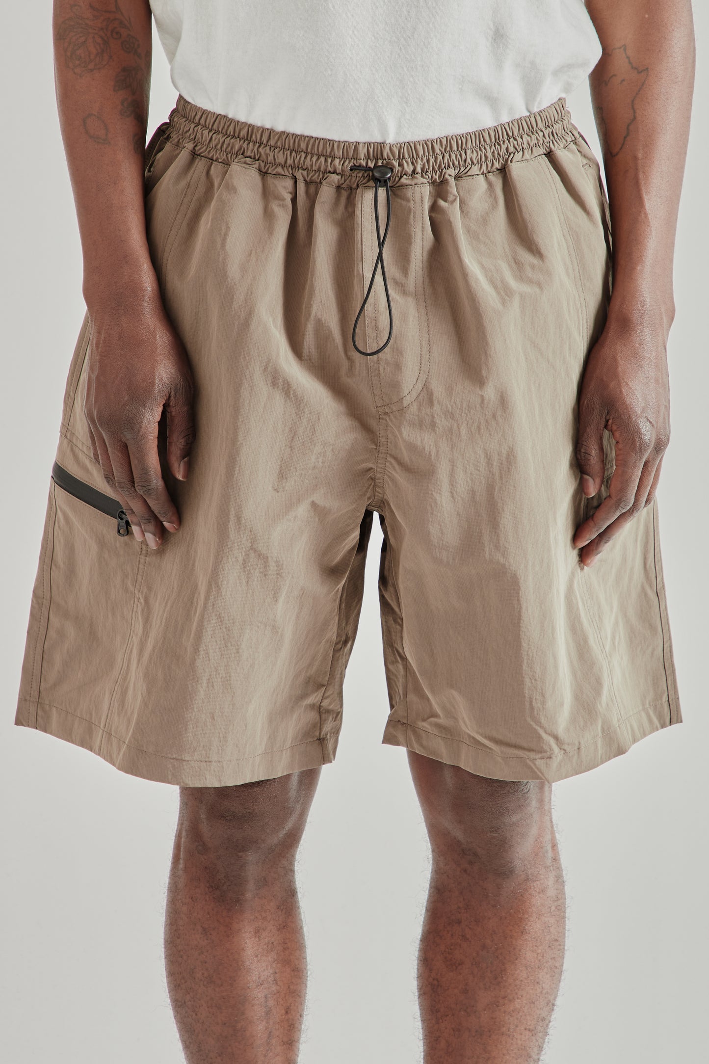 Frizmworks SS26 Nylon Utility Pocket Shorts Mud5257