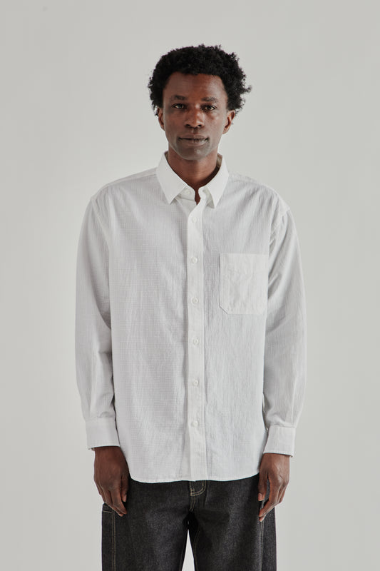 OG Dobby Weave Seersucker Shirt - White
