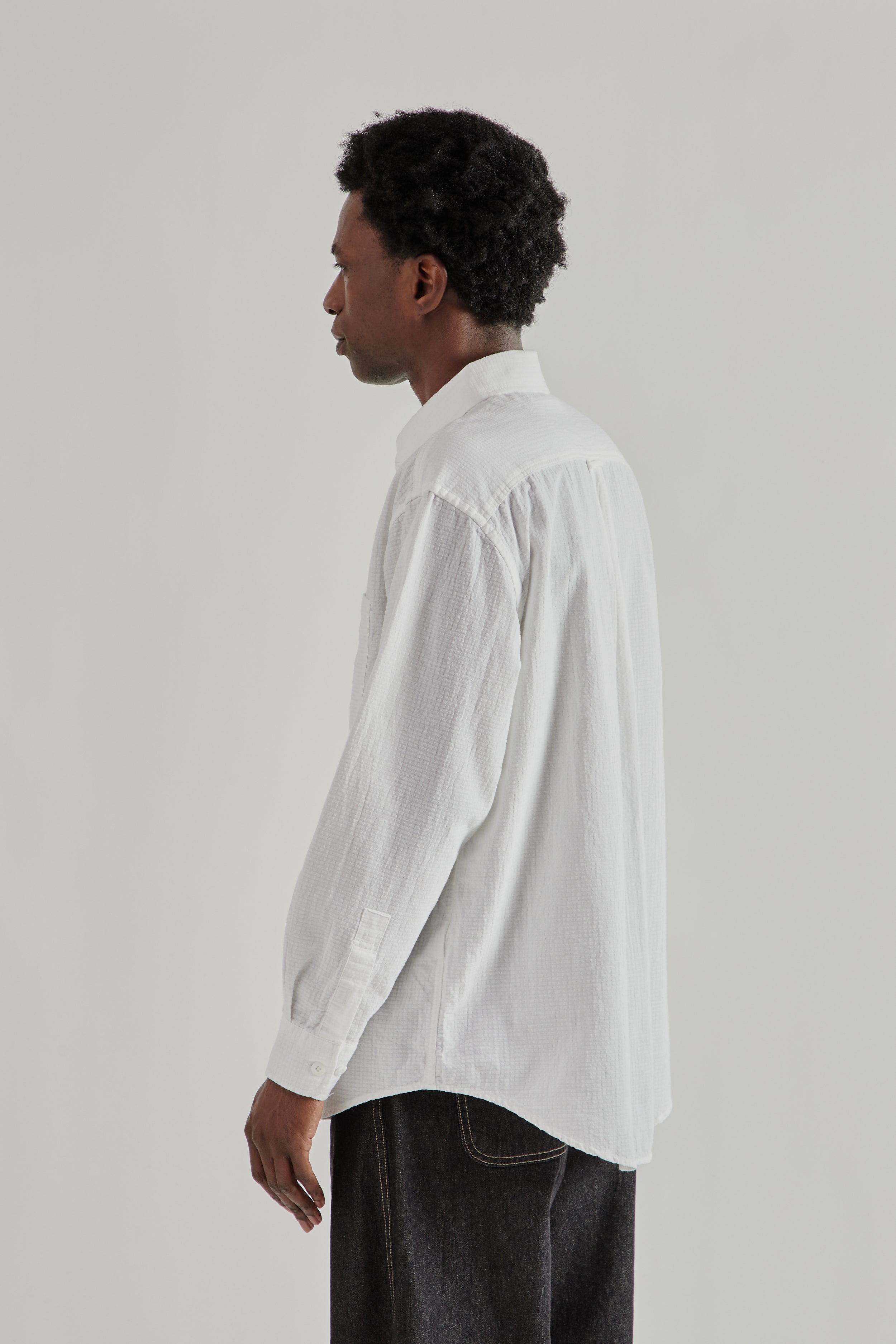 Frizmworks OG Dobby Weave Seersucker Shirt - White | Wallace