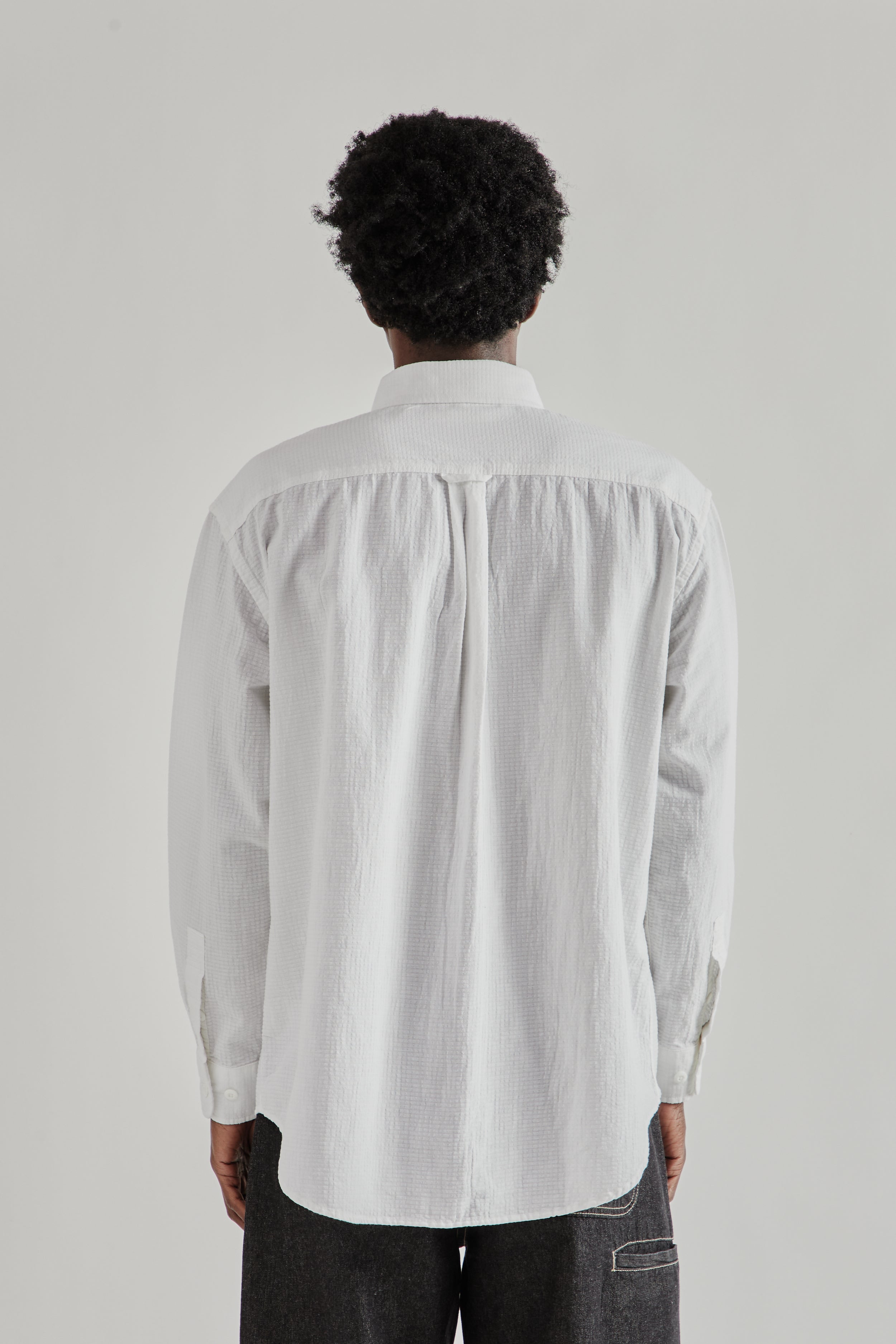 Frizmworks OG Dobby Weave Seersucker Shirt - White | Wallace