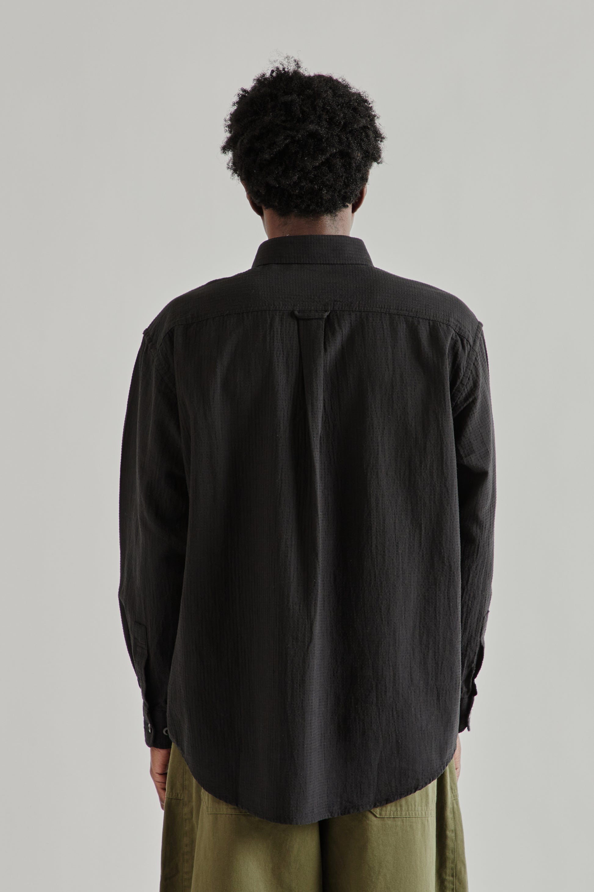 Frizmworks SS26 OG Dobby Weave Seersucker Shirt Black4440