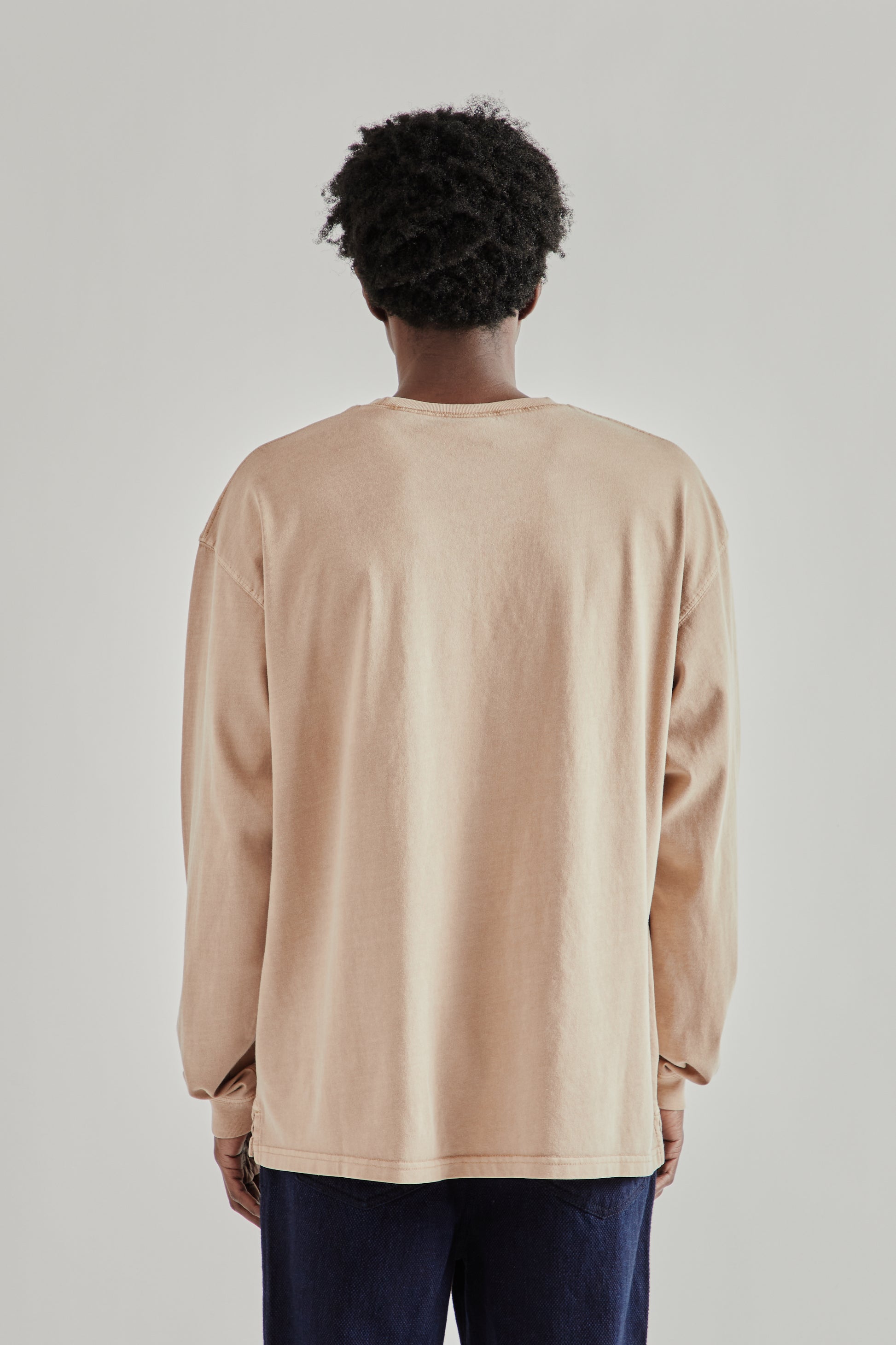 Frizmworks SS26 Pigment Pocket Long Sleeve Tee Beige5126