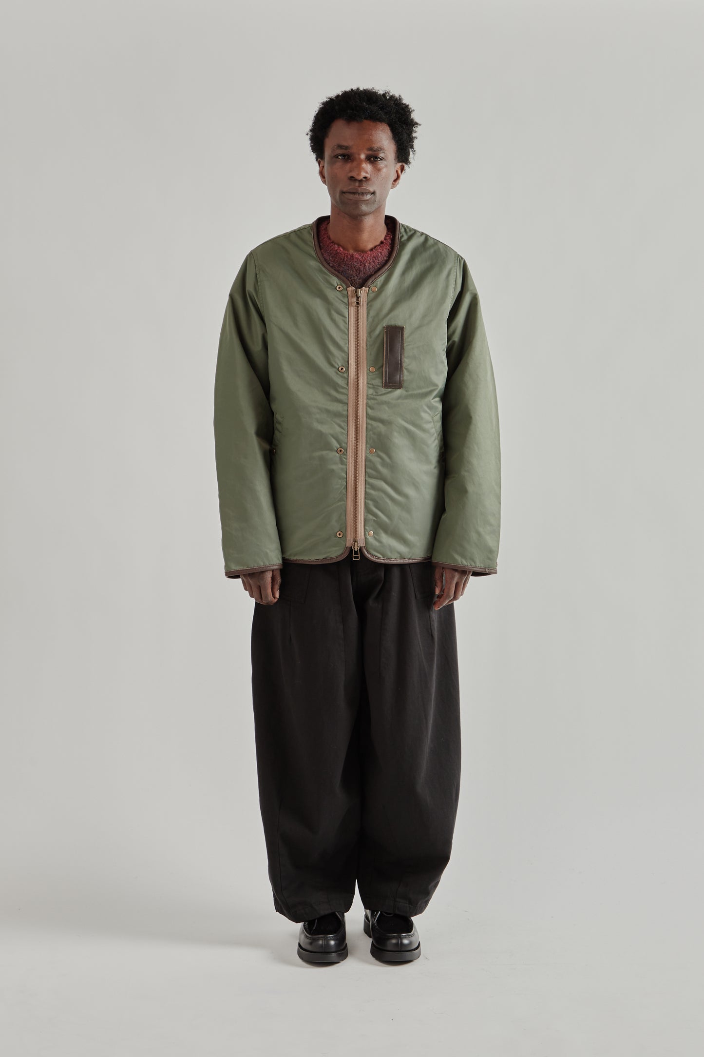 Frizmworks SS26 Reversible MA-1 Liner Jacket Olive4553