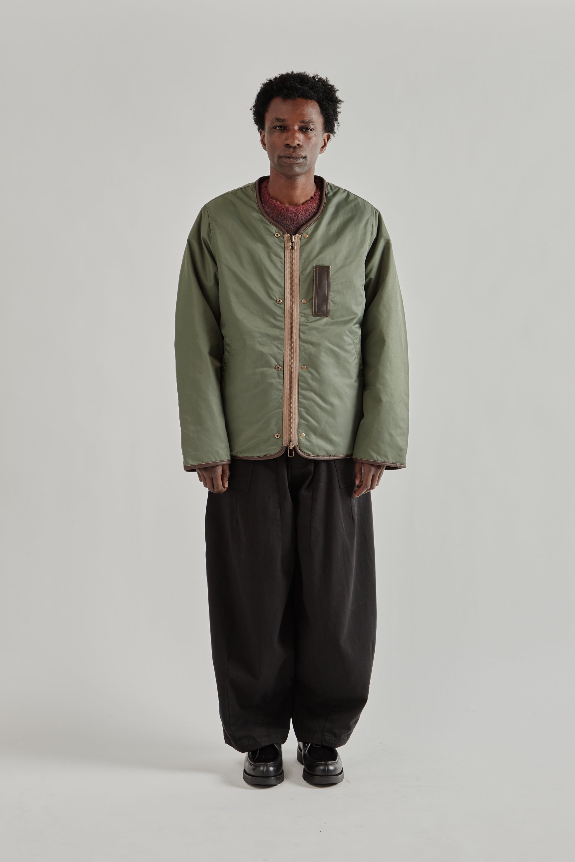 Frizmworks SS26 Reversible MA-1 Liner Jacket Olive4553