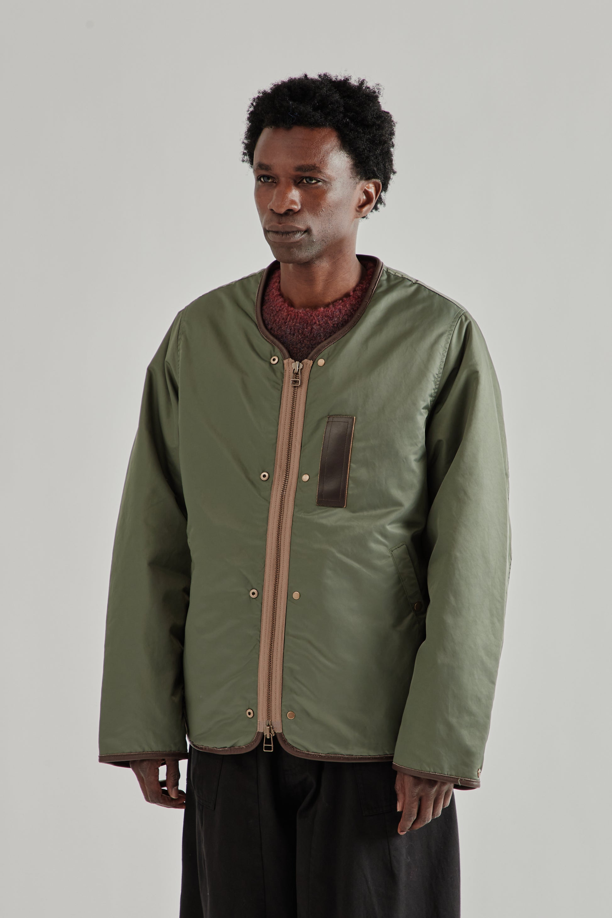 Frizmworks SS26 Reversible MA-1 Liner Jacket Olive4559