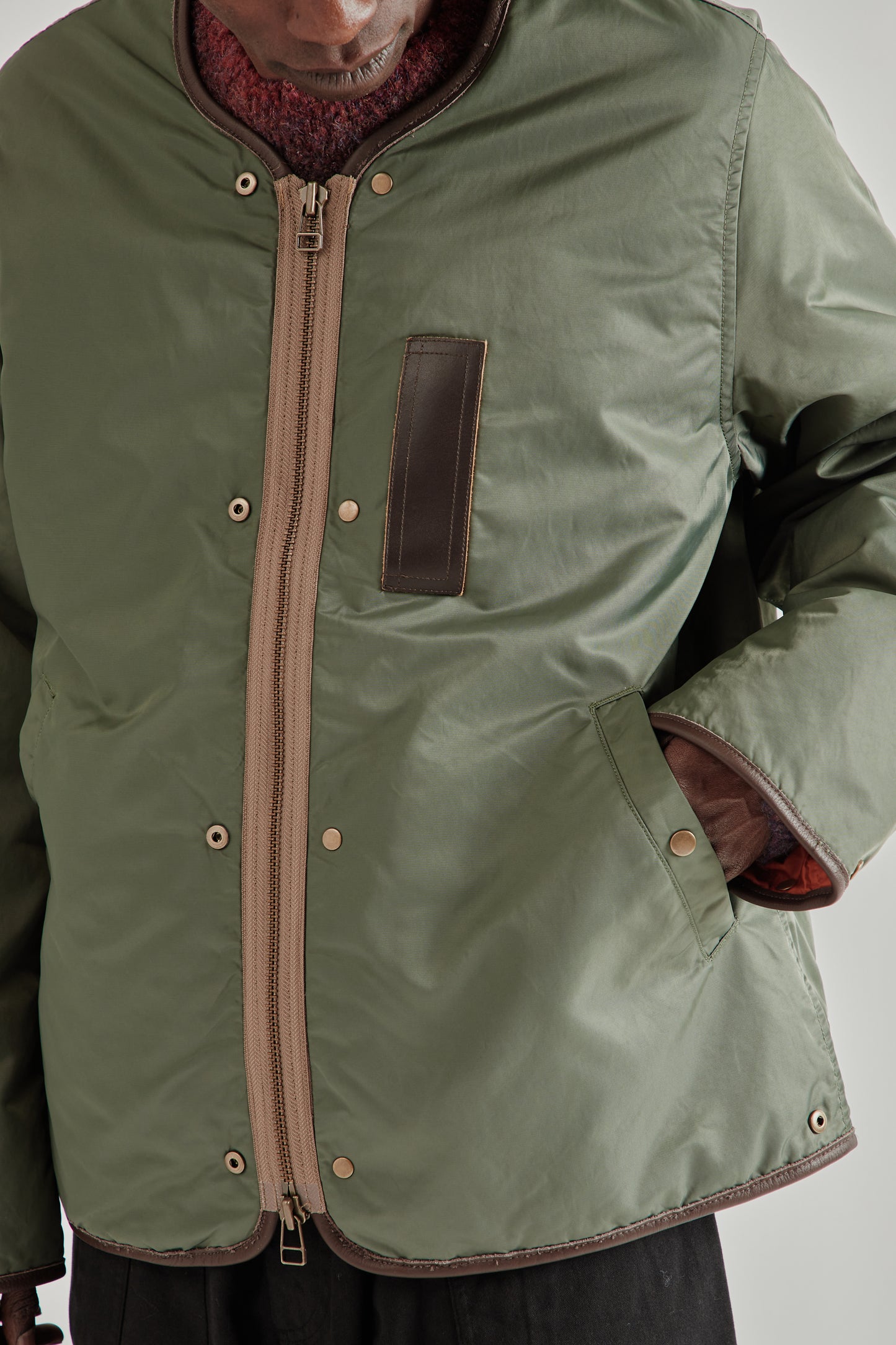 Frizmworks SS26 Reversible MA-1 Liner Jacket Olive4570