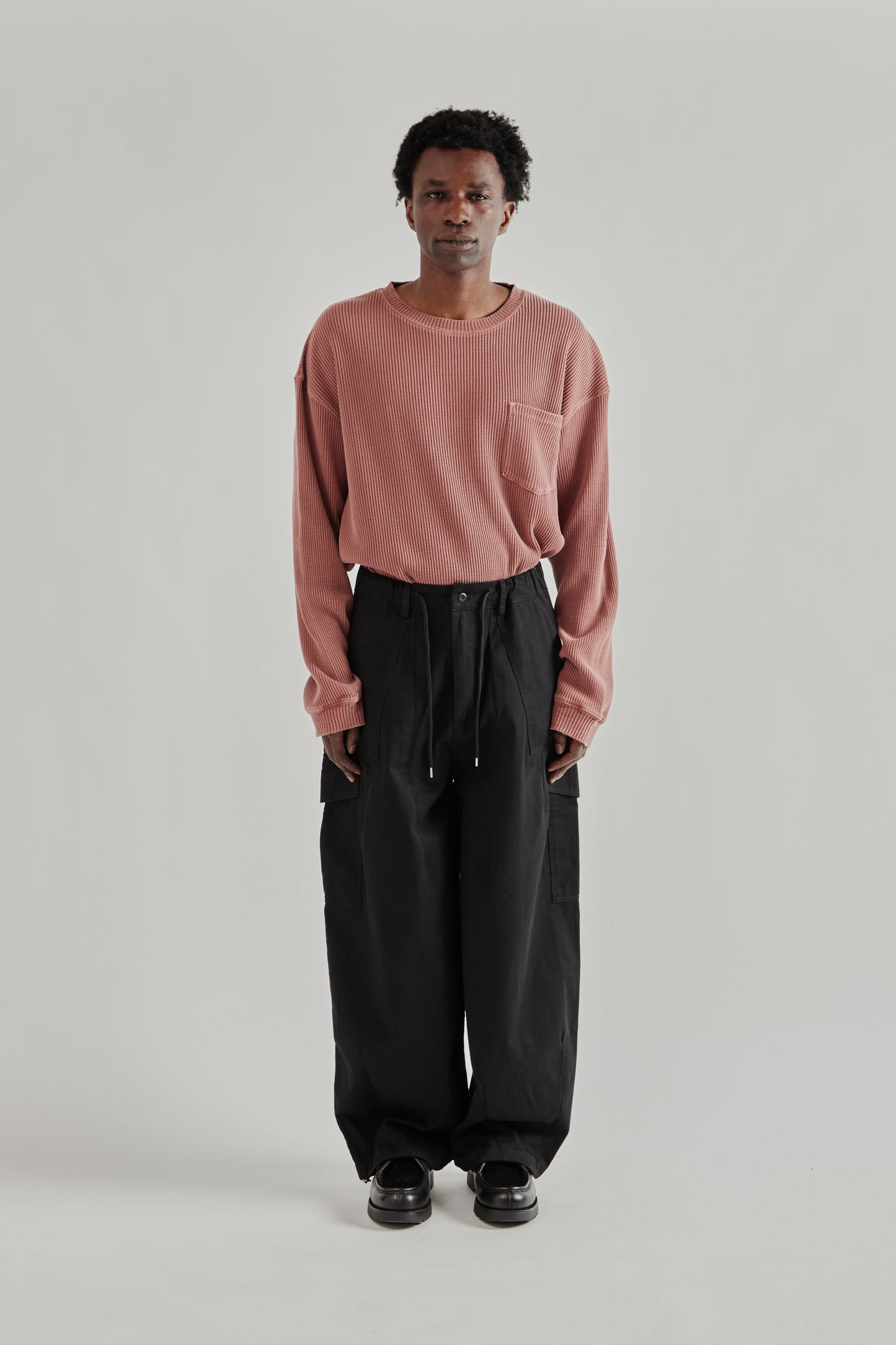 Frizmworks SS26 Twill Cargo Balloon Pants Black4937