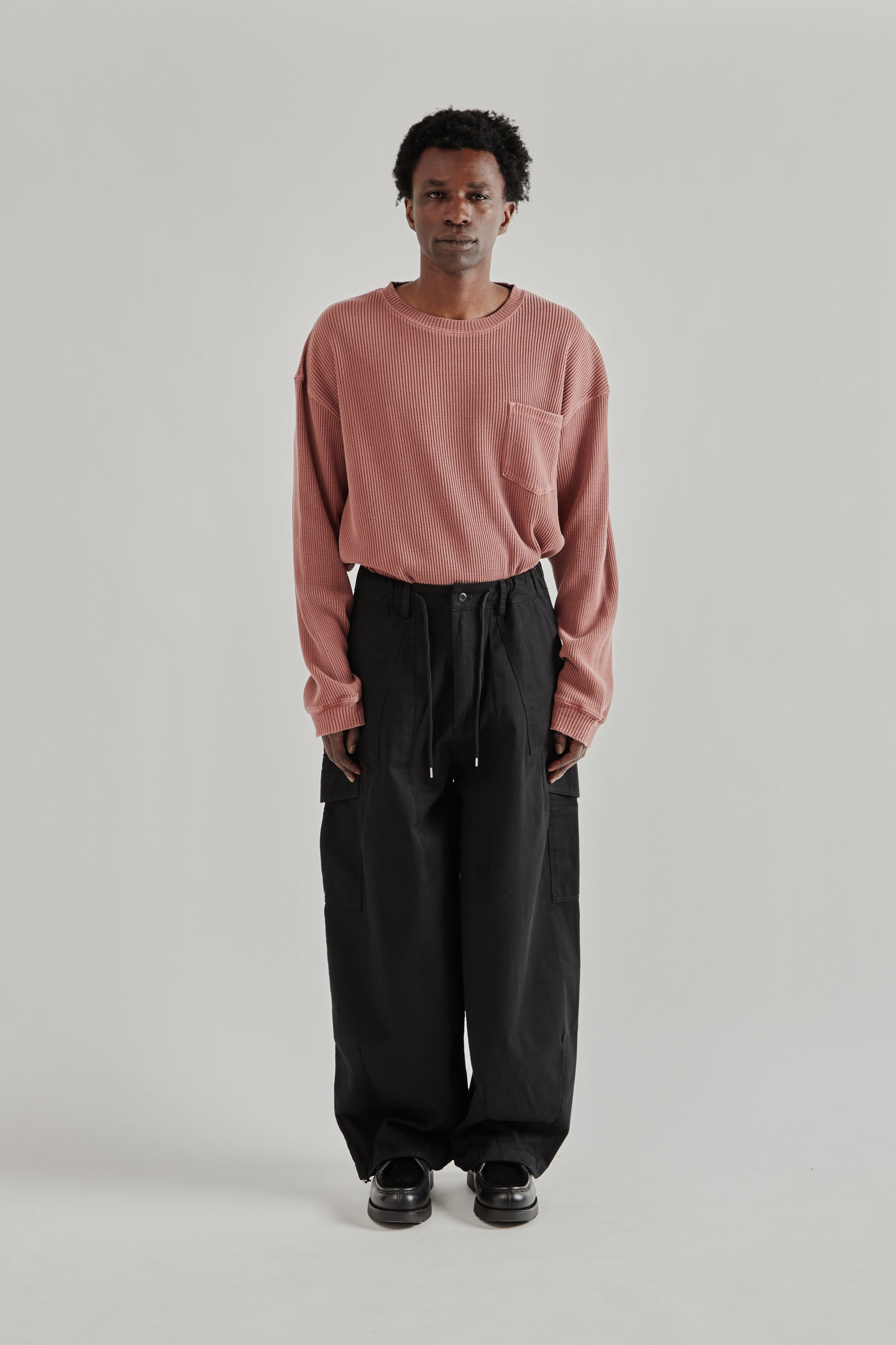 Frizmworks SS26 Twill Cargo Balloon Pants Black4937