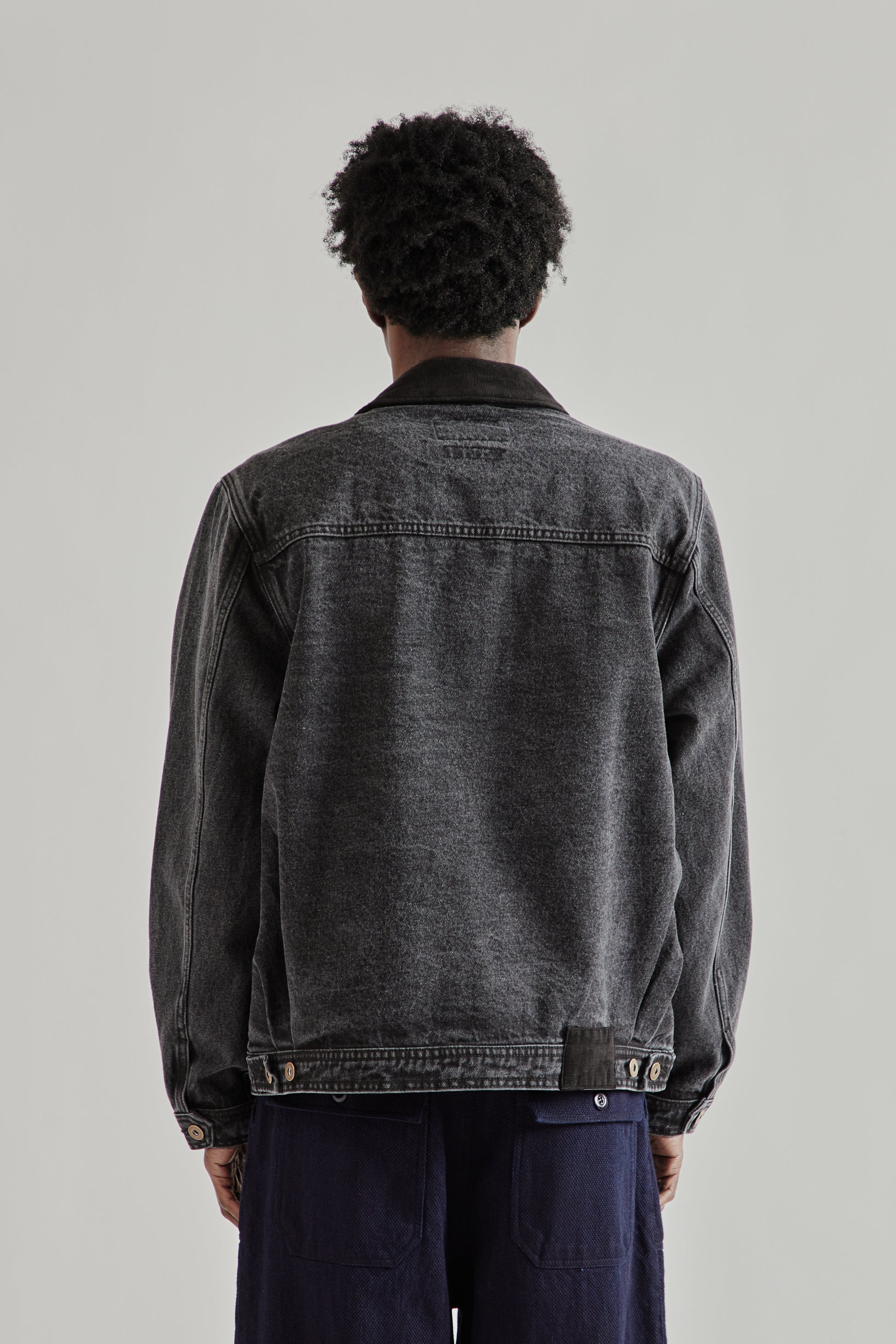 Frizmworks SS26 Washed Denim Tucker Jacket Black5047