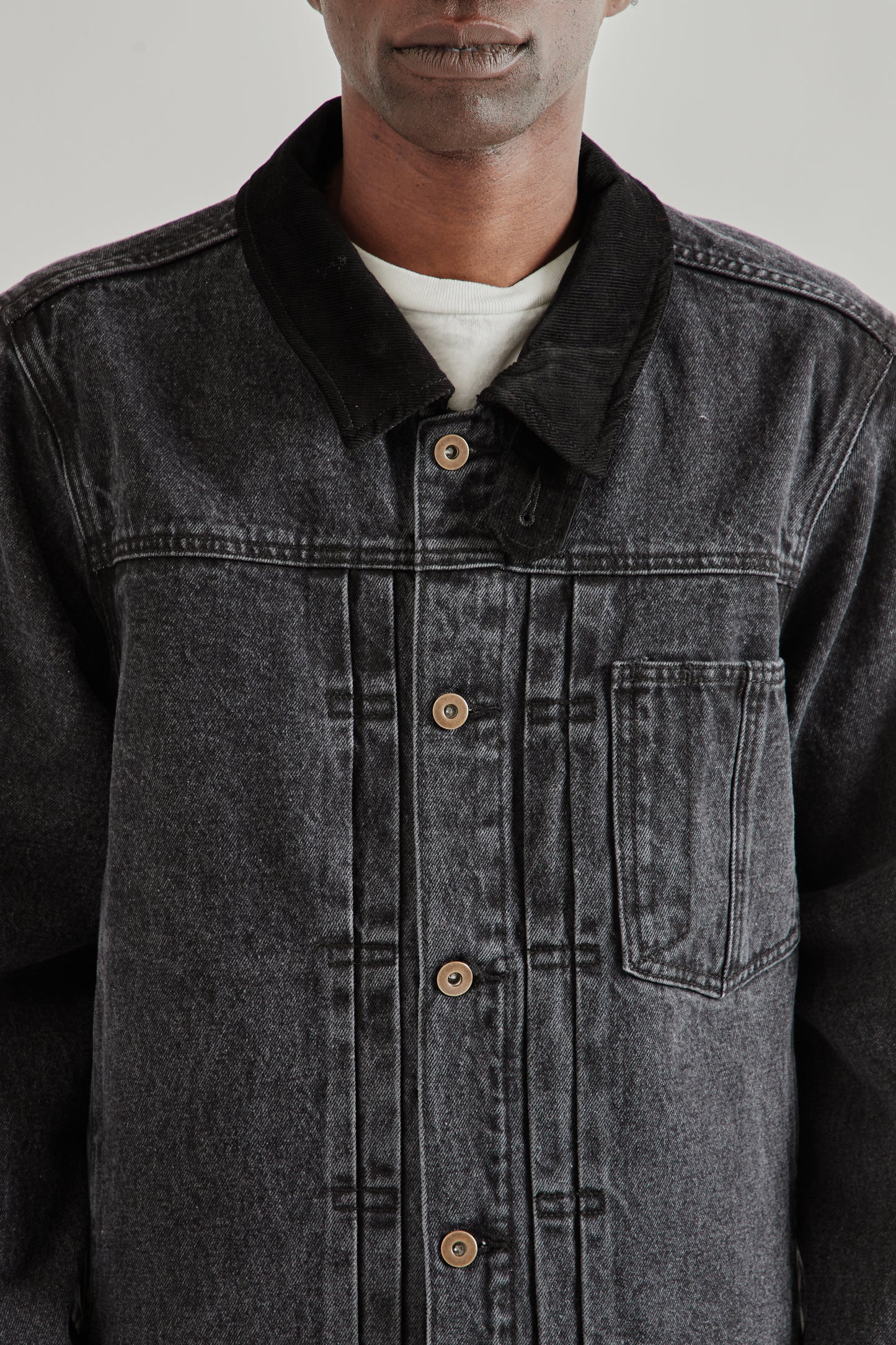 Frizmworks SS26 Washed Denim Tucker Jacket Black5050
