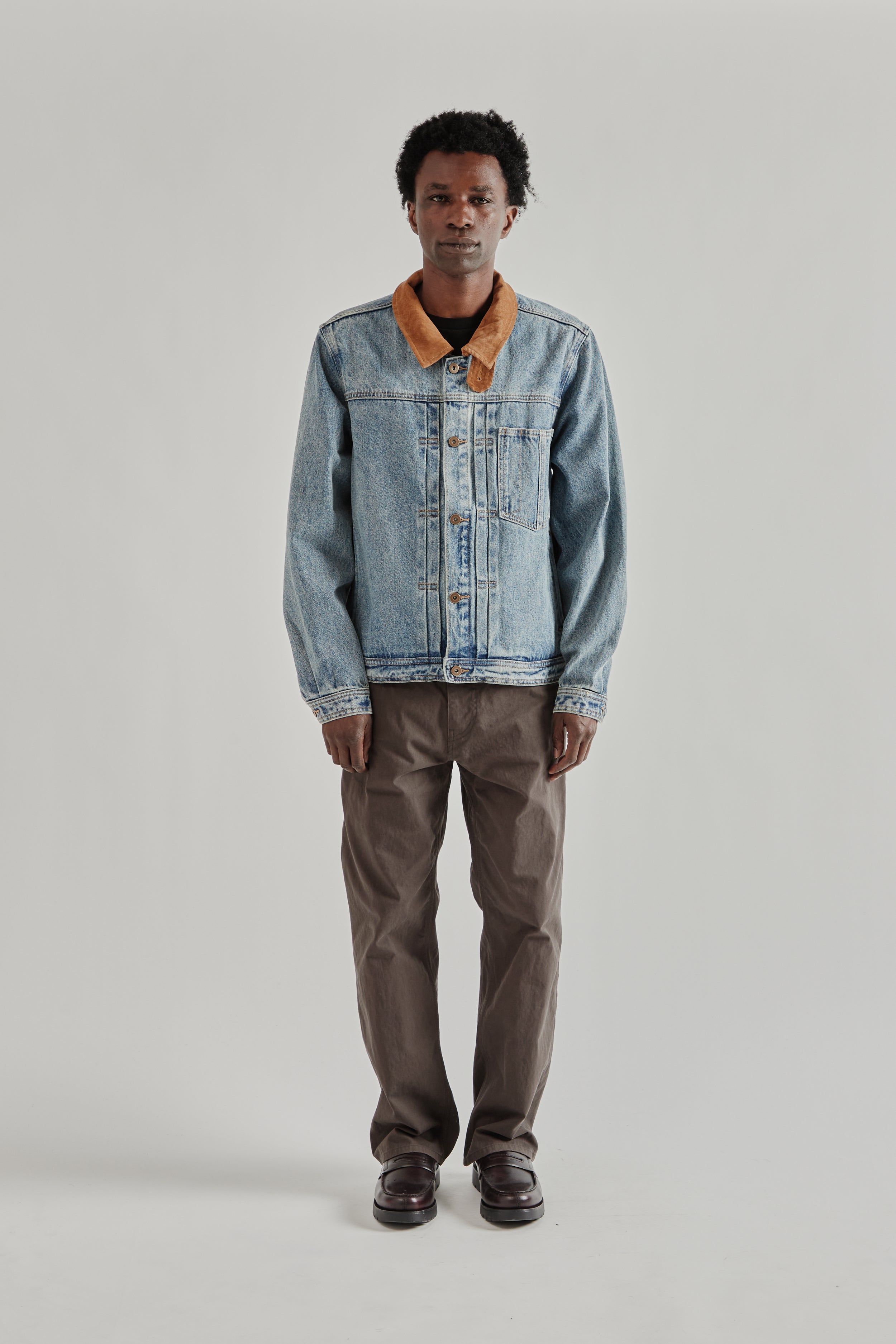 【新品タグ付き】KnuthMarf denim overshirt jacket Frizmworks Washed Denim Tucker Jacket - Blue | Wallace Mercantile Shop