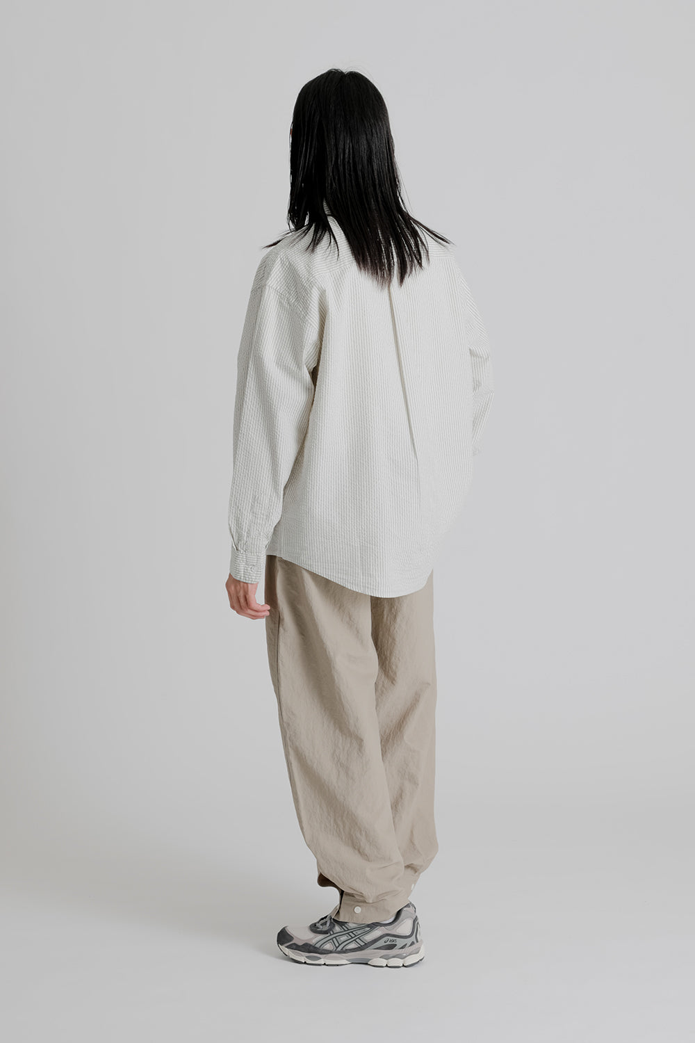 Frizmworks Seersucker Stripe Napoli Shirt in White