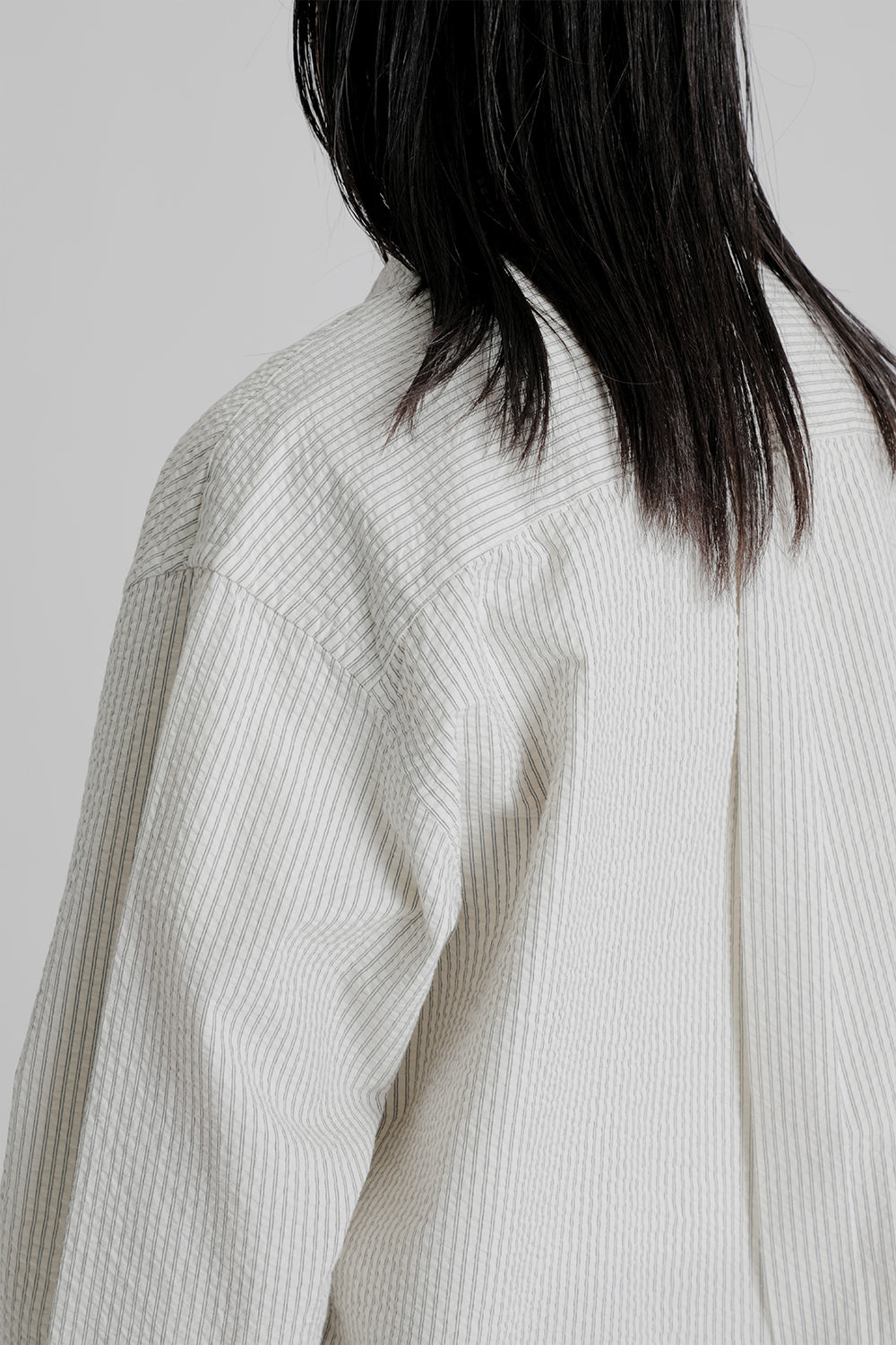 Frizmworks Seersucker Stripe Napoli Shirt in White