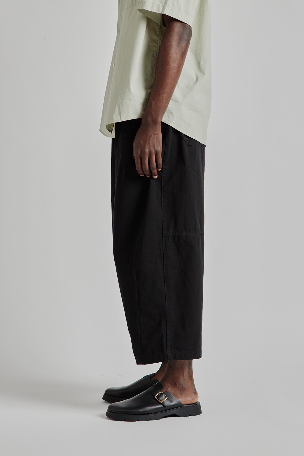 Twill Balloon Pants - Black