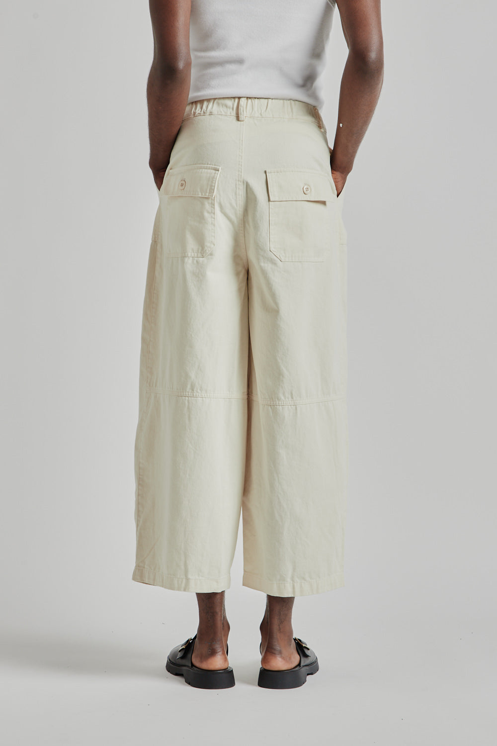 Twill Balloon Pants - Ivory