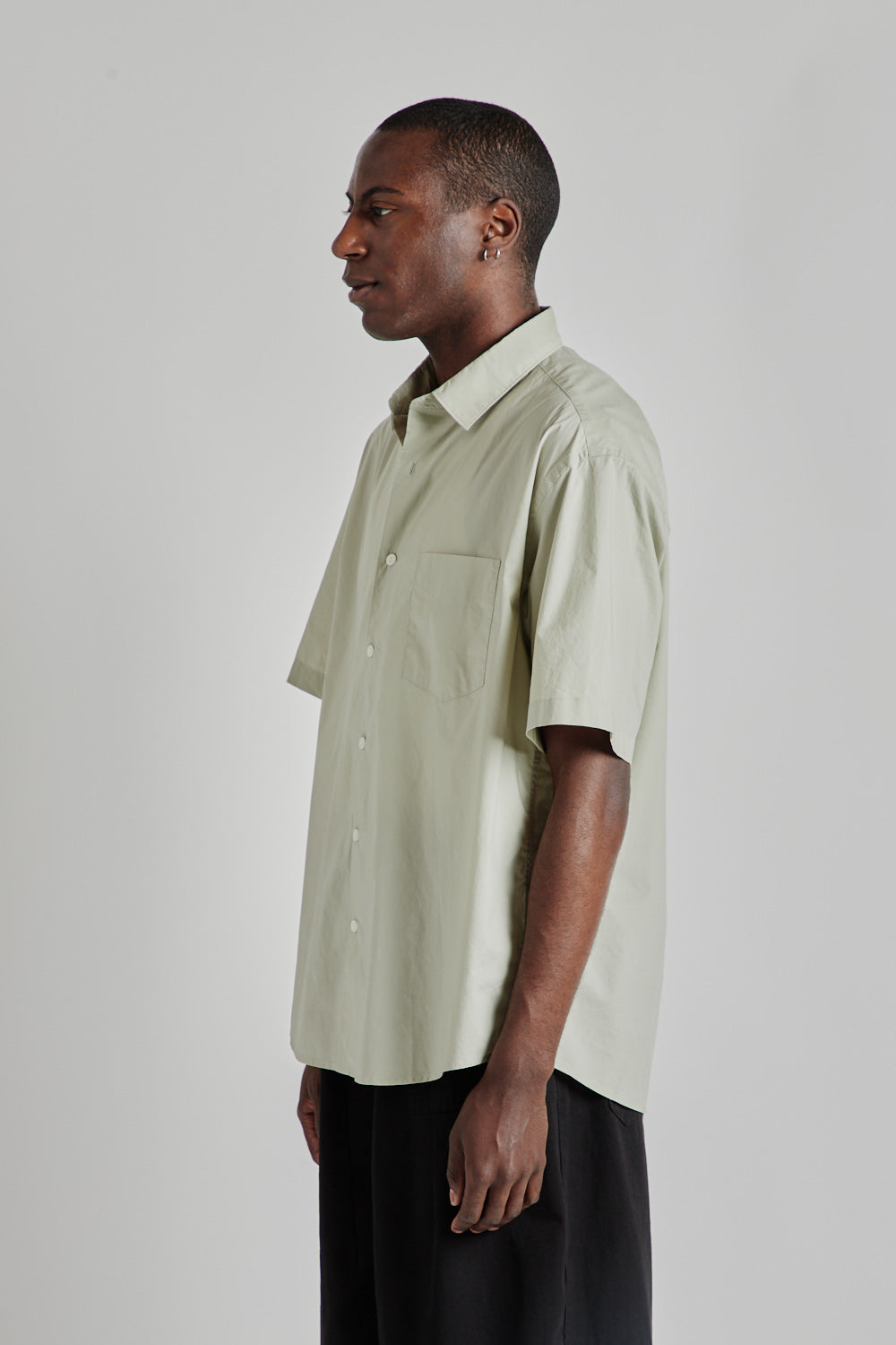 Typewriter Half Shirt - Gray