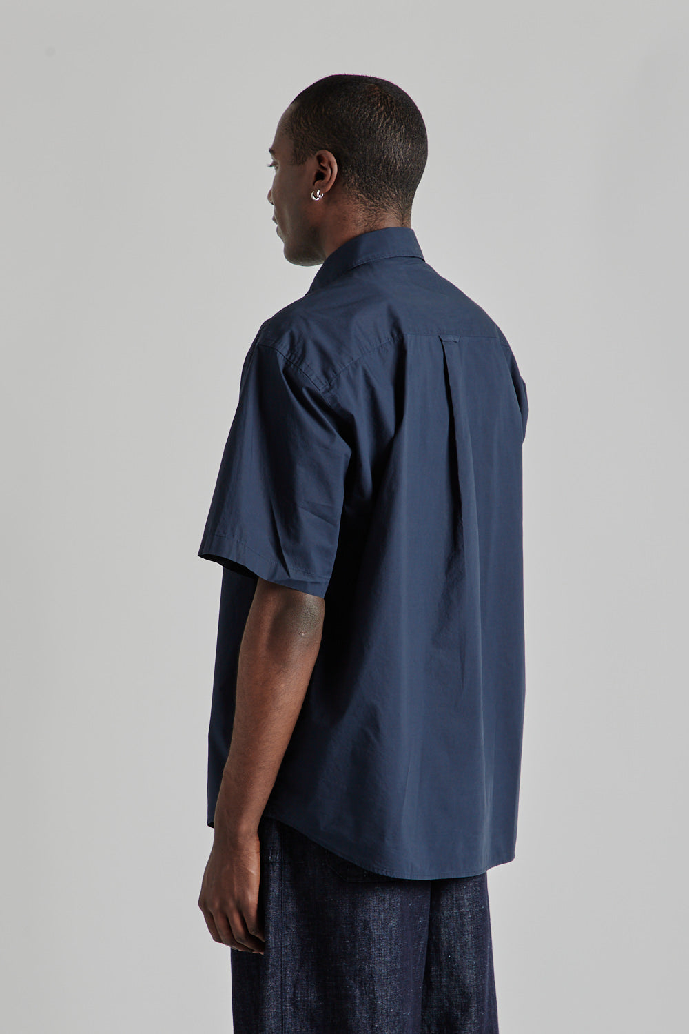 Typewriter Half Shirt - Navy