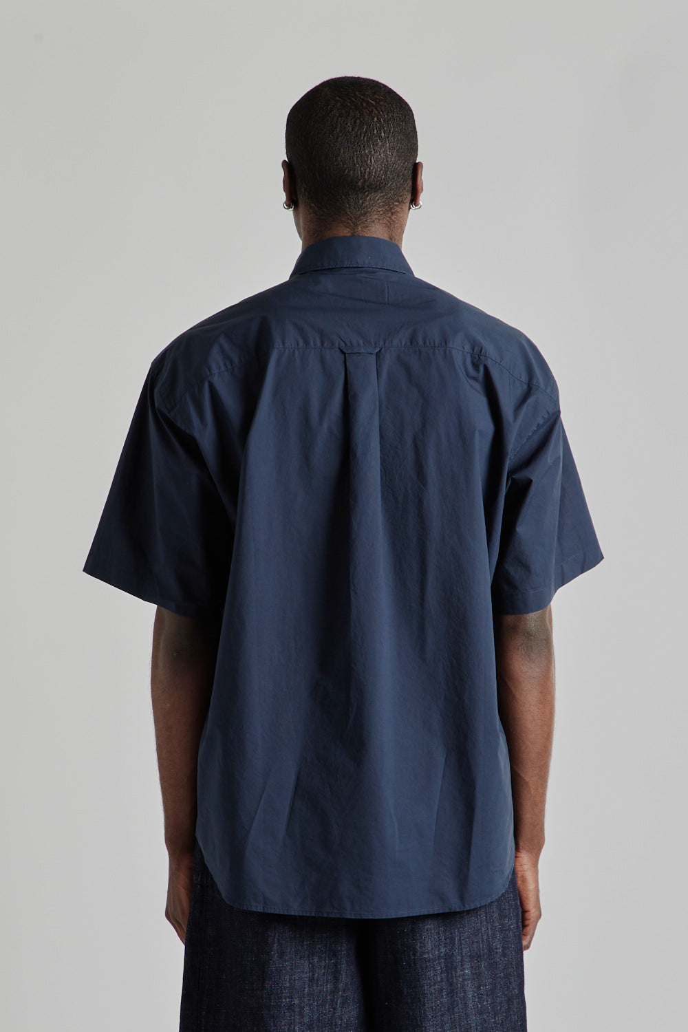 Typewriter Half Shirt - Navy