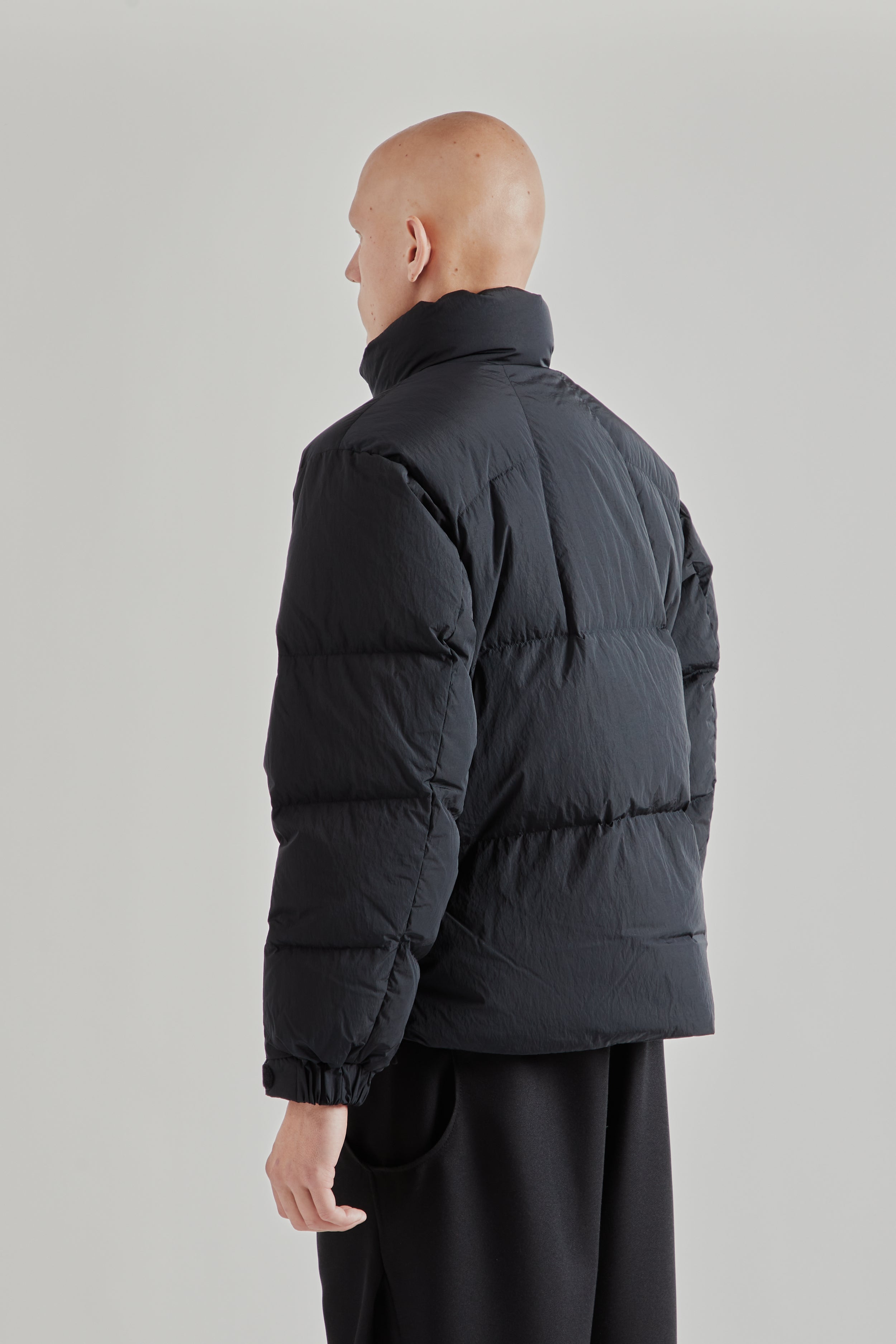 Goldwin Dope Dyed Ripple Nylon Down Jacket - Dark Navy | Wallace