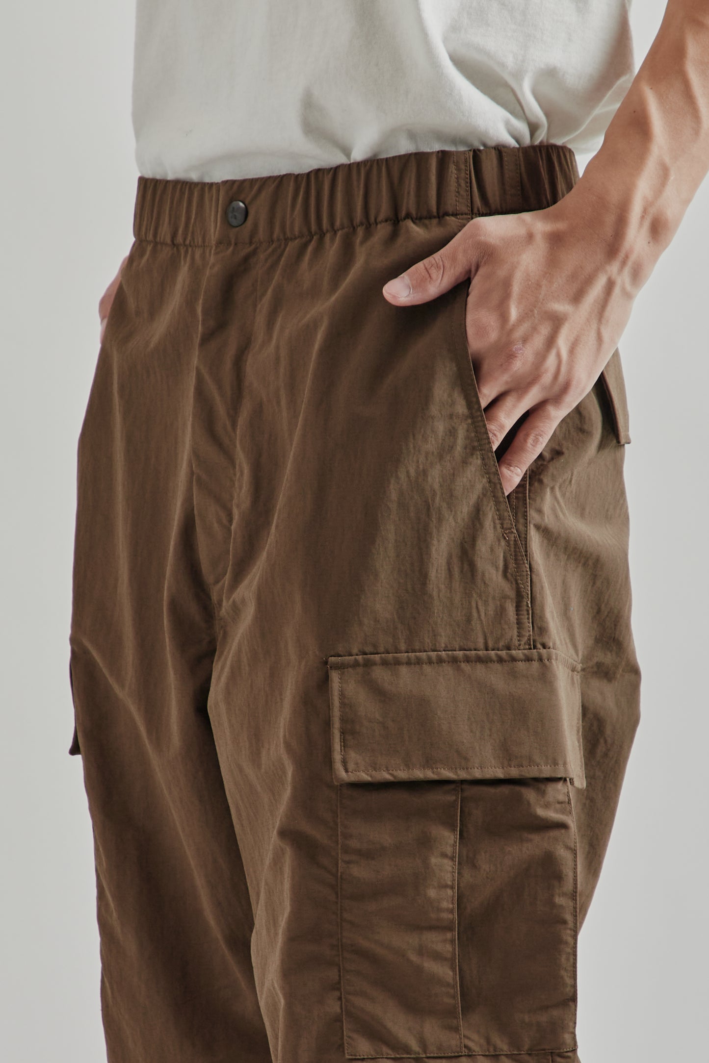 Goldwin FW25 Dope Dyed Tussah Cargo Pants Morel13
