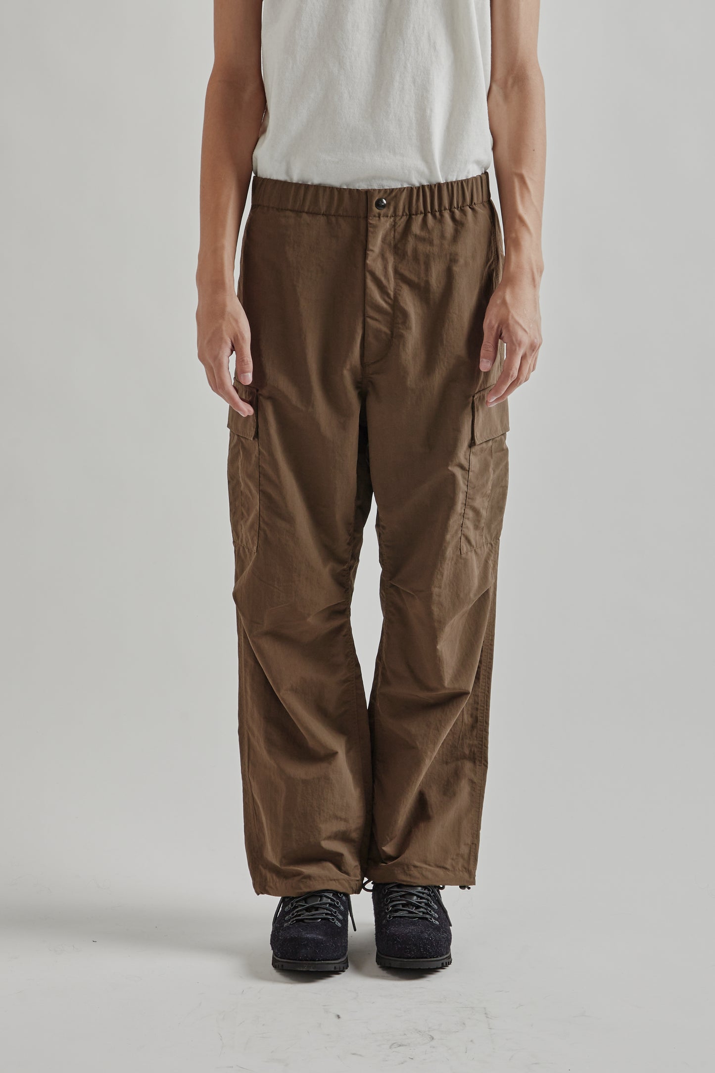 Goldwin FW25 Dope Dyed Tussah Cargo Pants Morel2