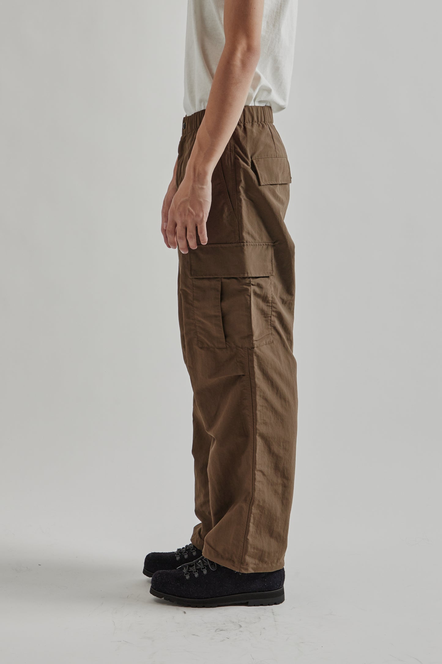 Goldwin FW25 Dope Dyed Tussah Cargo Pants Morel7