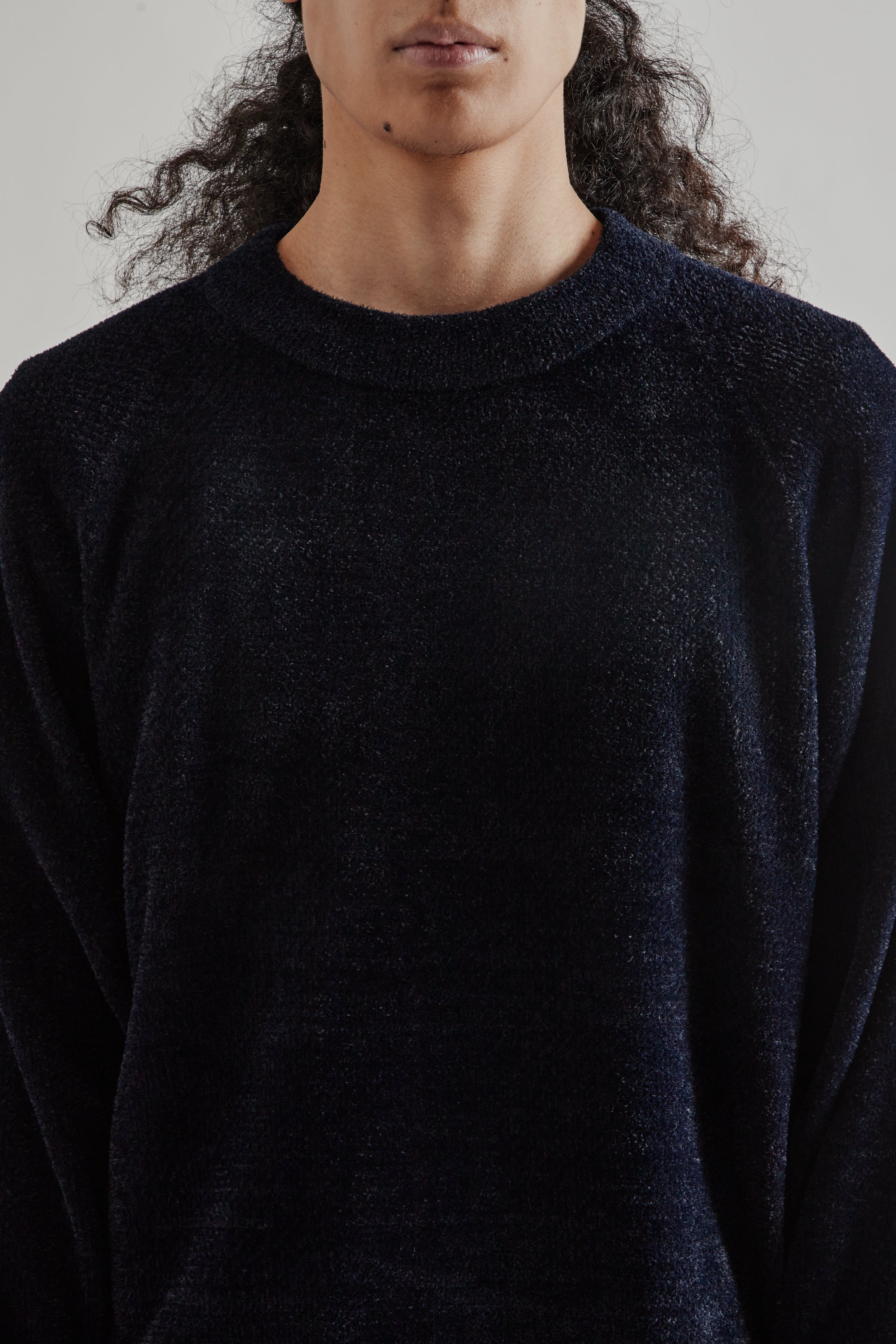 Goldwin Mesh Pile Crew - Ink Navy | Wallace Mercantile Shop