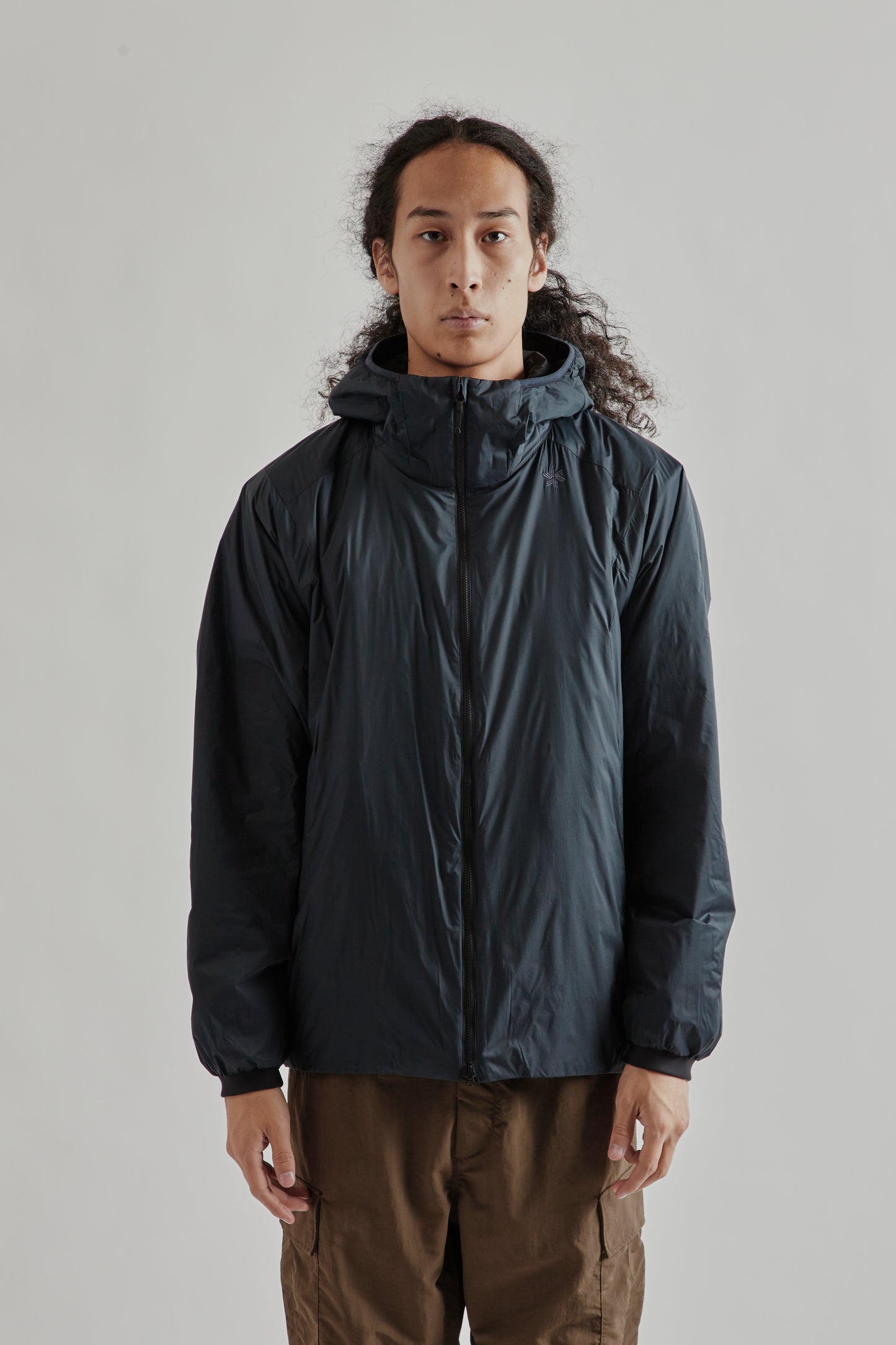 Goldwin FW25 Pertex Quantum Padded Warm Jacket Wolf Gray 2