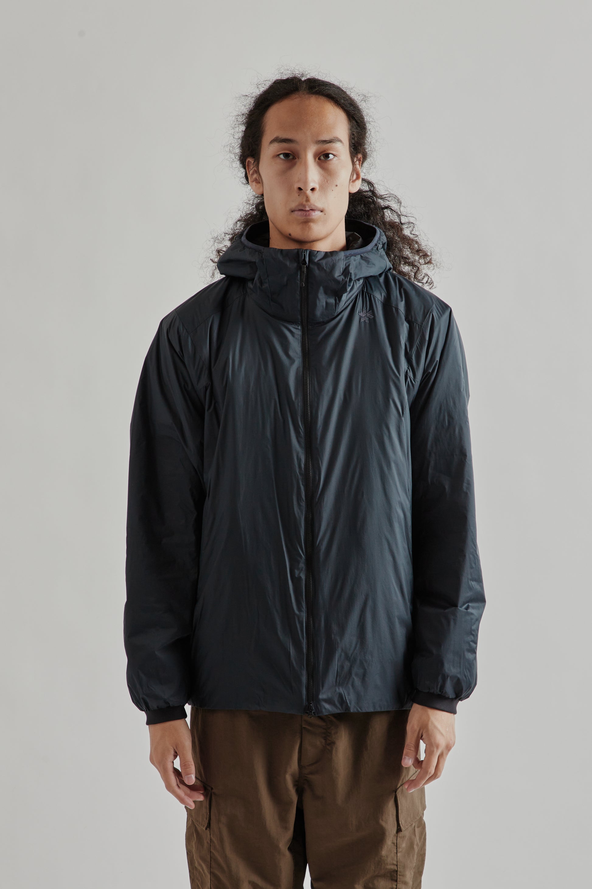 Goldwin FW25 Pertex Quantum Padded Warm Jacket Wolf Gray 2