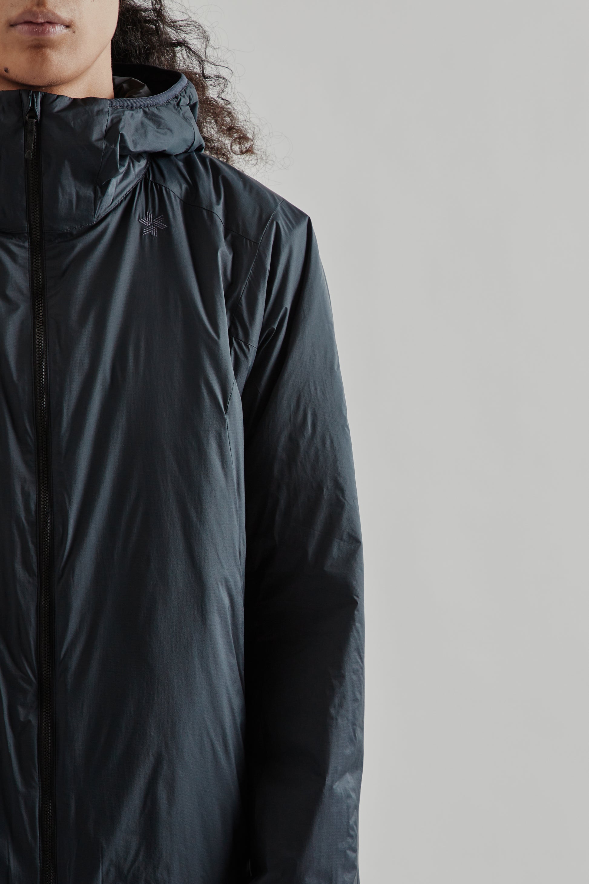 Goldwin FW25 Pertex Quantum Padded Warm Jacket Wolf Gray 7