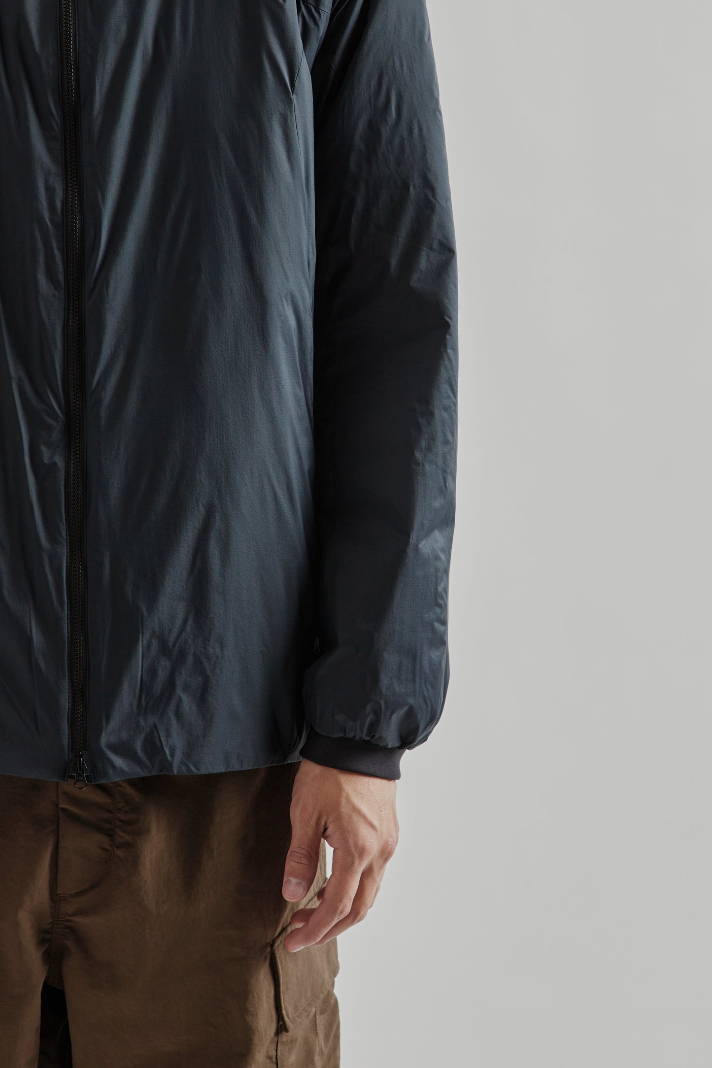 Goldwin FW25 Pertex Quantum Padded Warm Jacket Wolf Gray 8