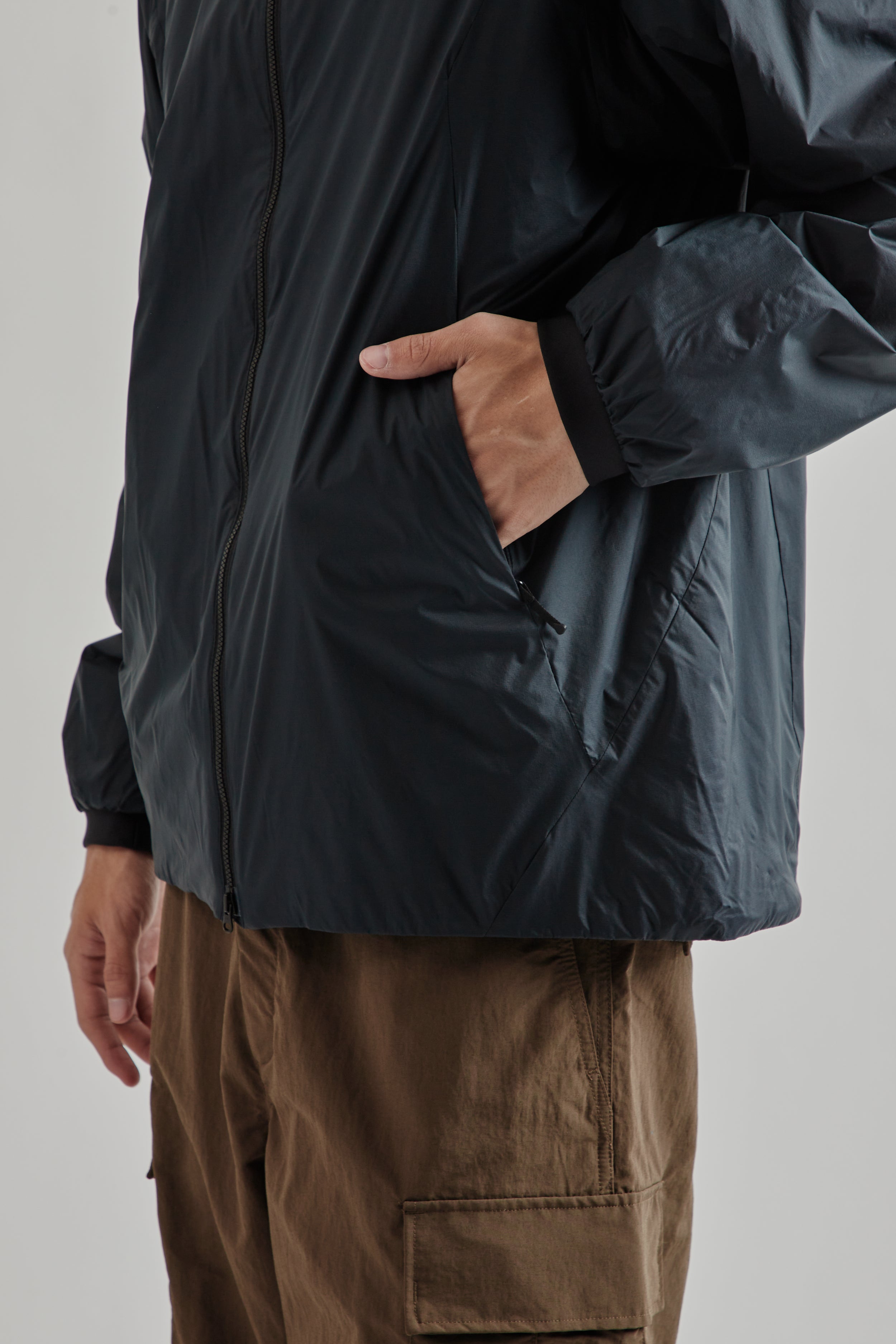 Goldwin Pertex Quantum Padded Warm Jacket - Wolf Gray | Wallace