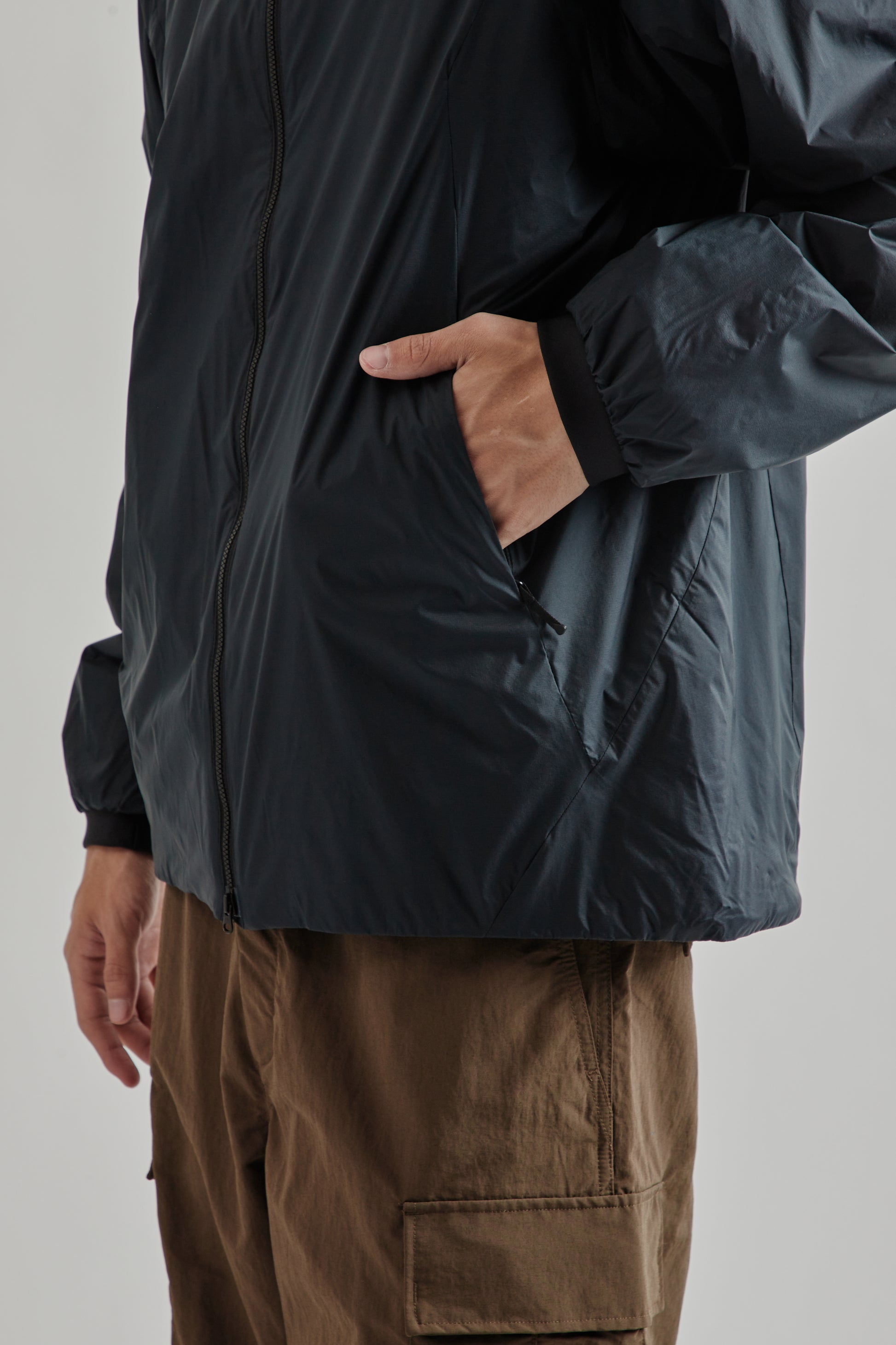 Goldwin FW25 Pertex Quantum Padded Warm Jacket Wolf Gray 9