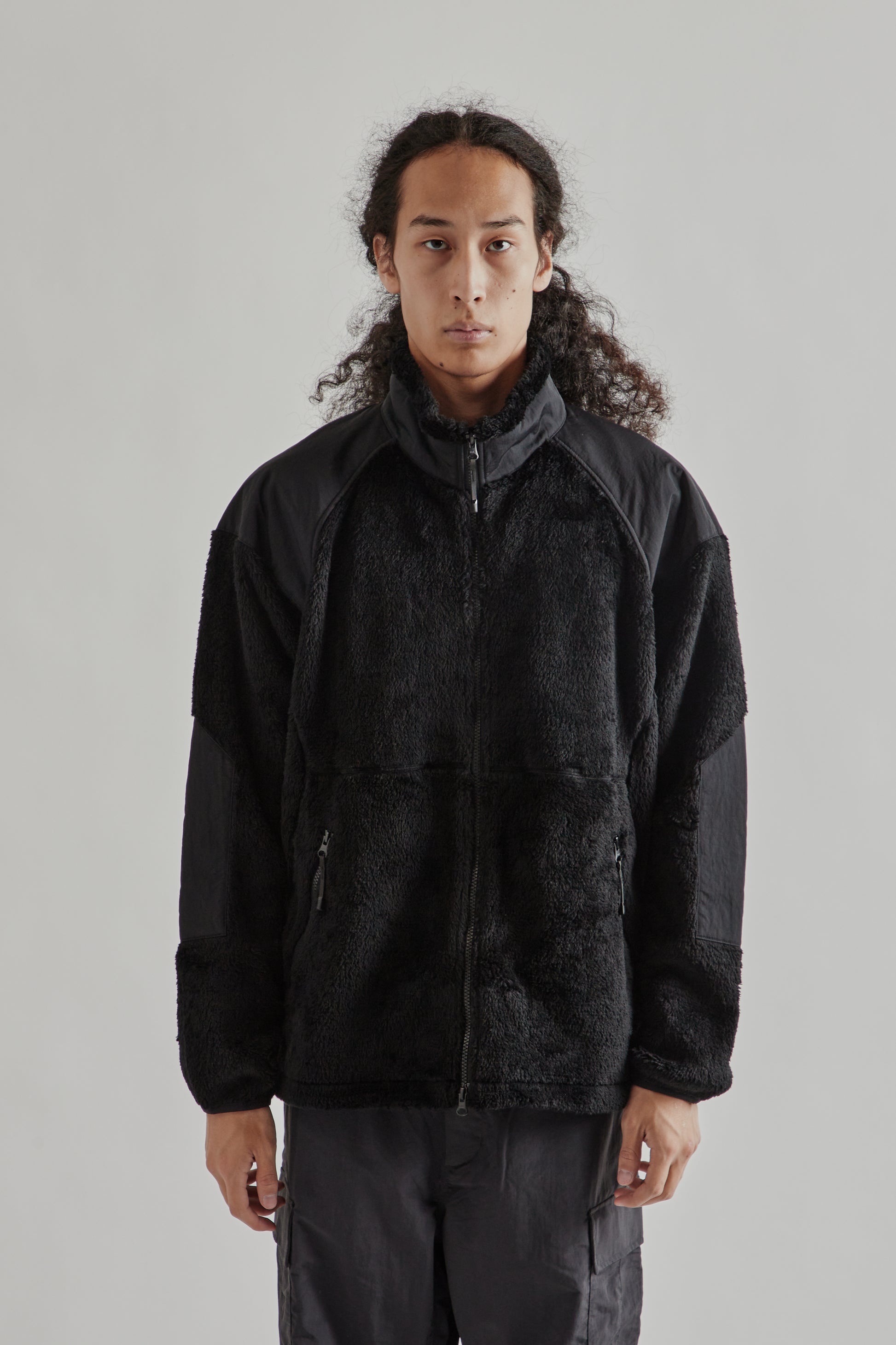 Goldwin FW25 Polartec High Loft Fleece Jacket Ink Black1