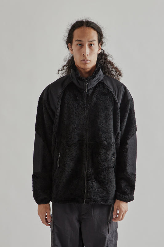 Goldwin FW25 Polartec High Loft Fleece Jacket Ink Black1