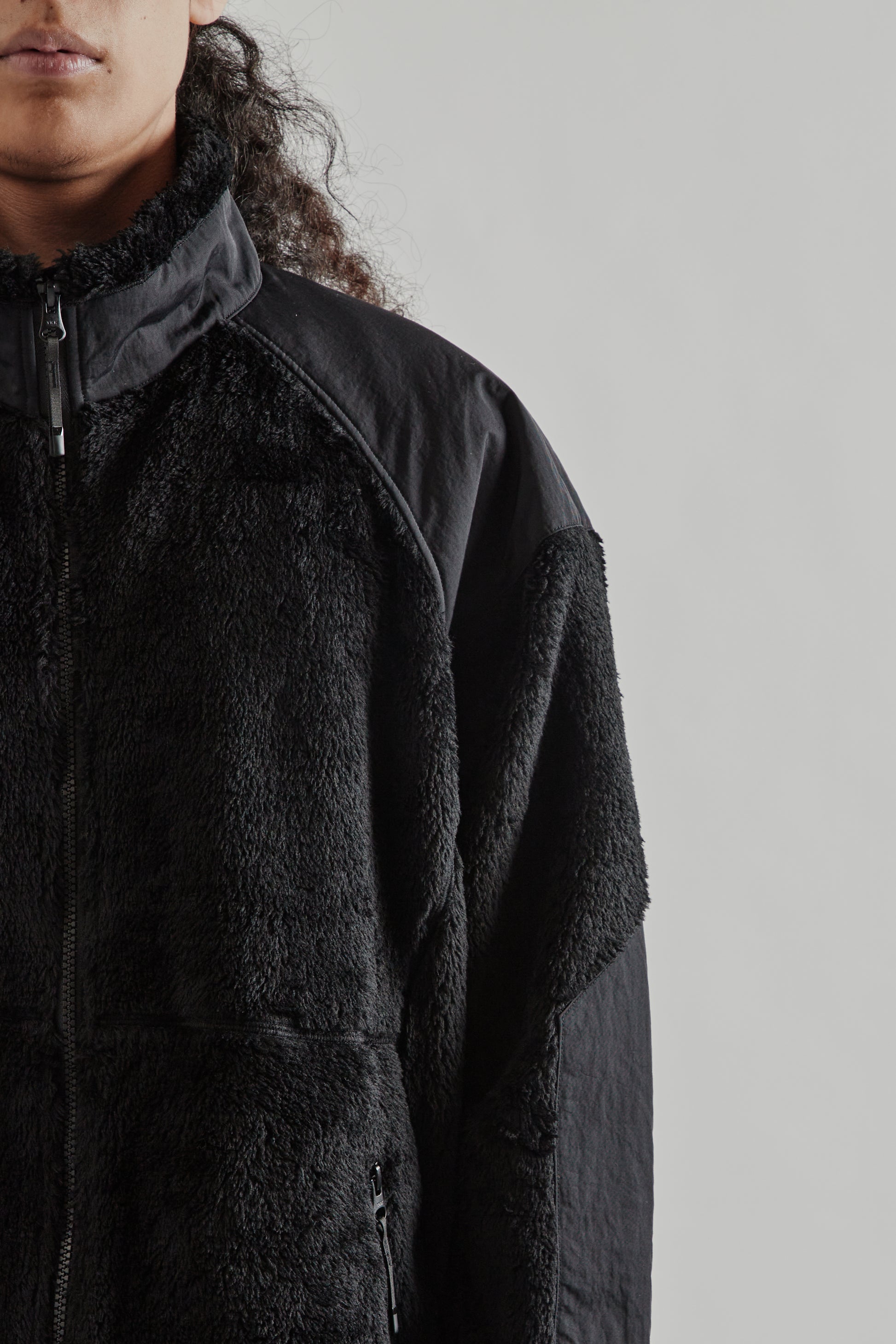 Goldwin FW25 Polartec High Loft Fleece Jacket Ink Black13