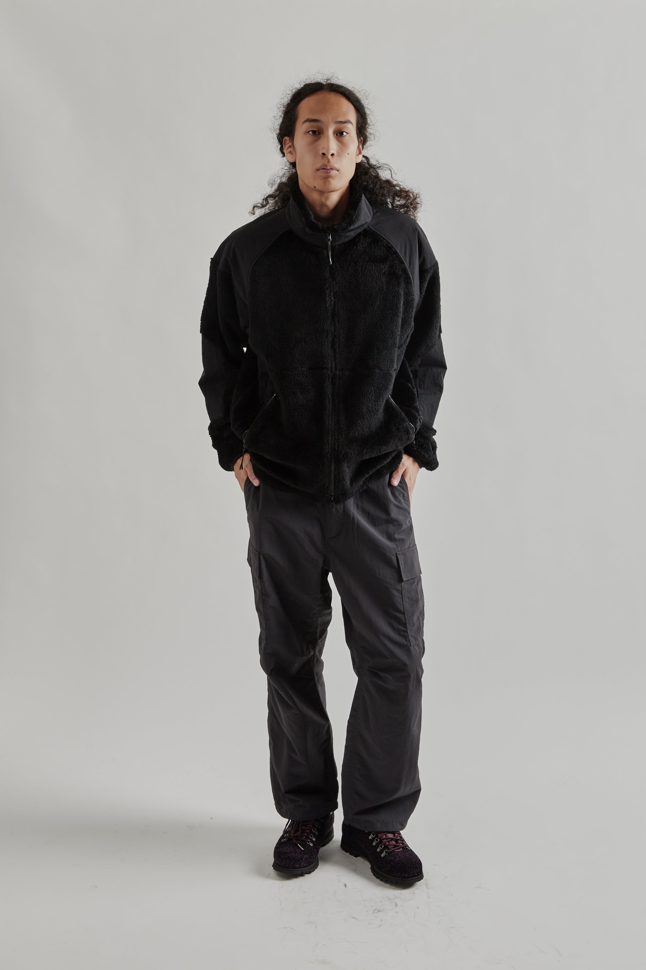 Goldwin Polartec High Loft Fleece Jacket - Ink Black | Wallace