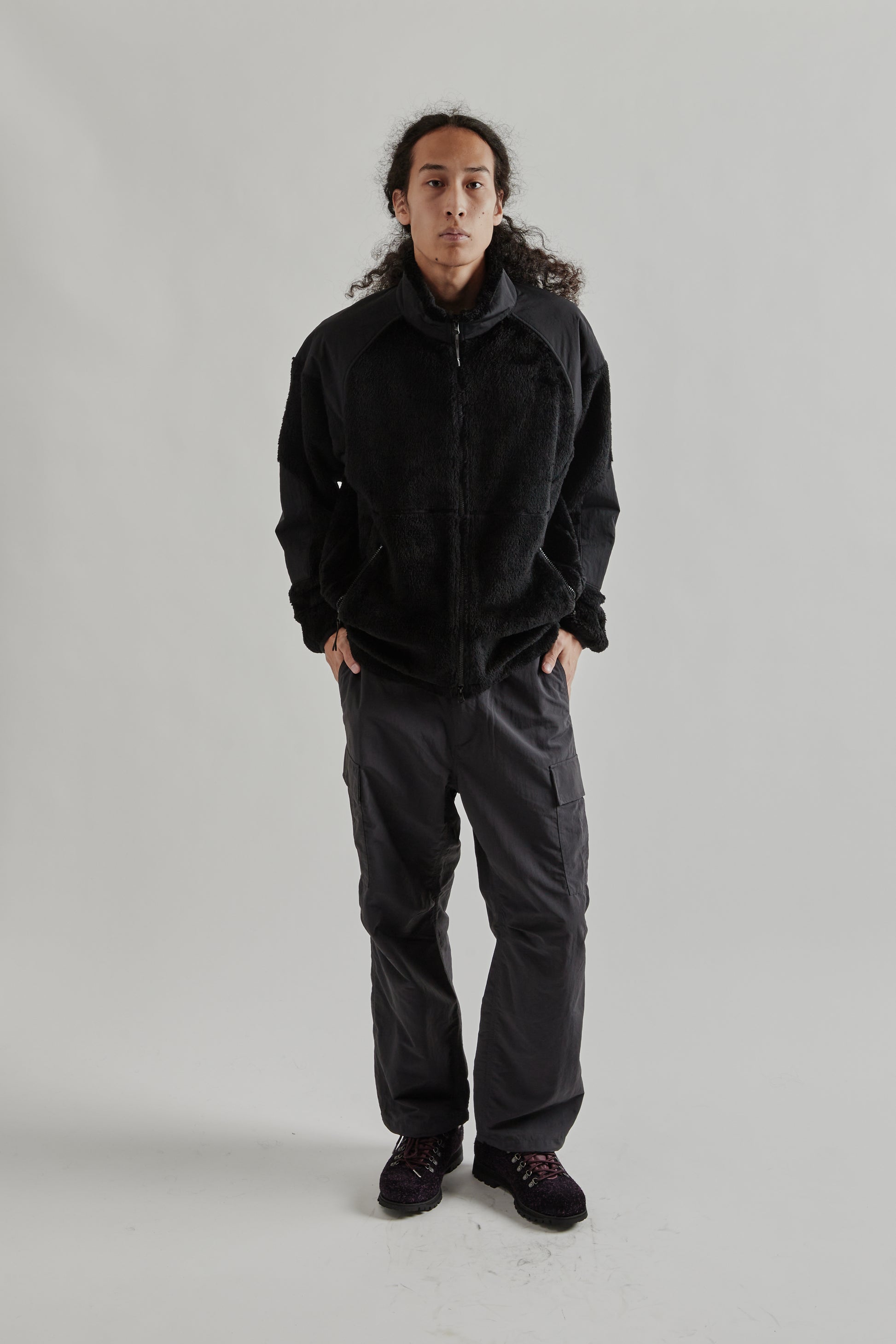Goldwin FW25 Polartec High Loft Fleece Jacket Ink Black24