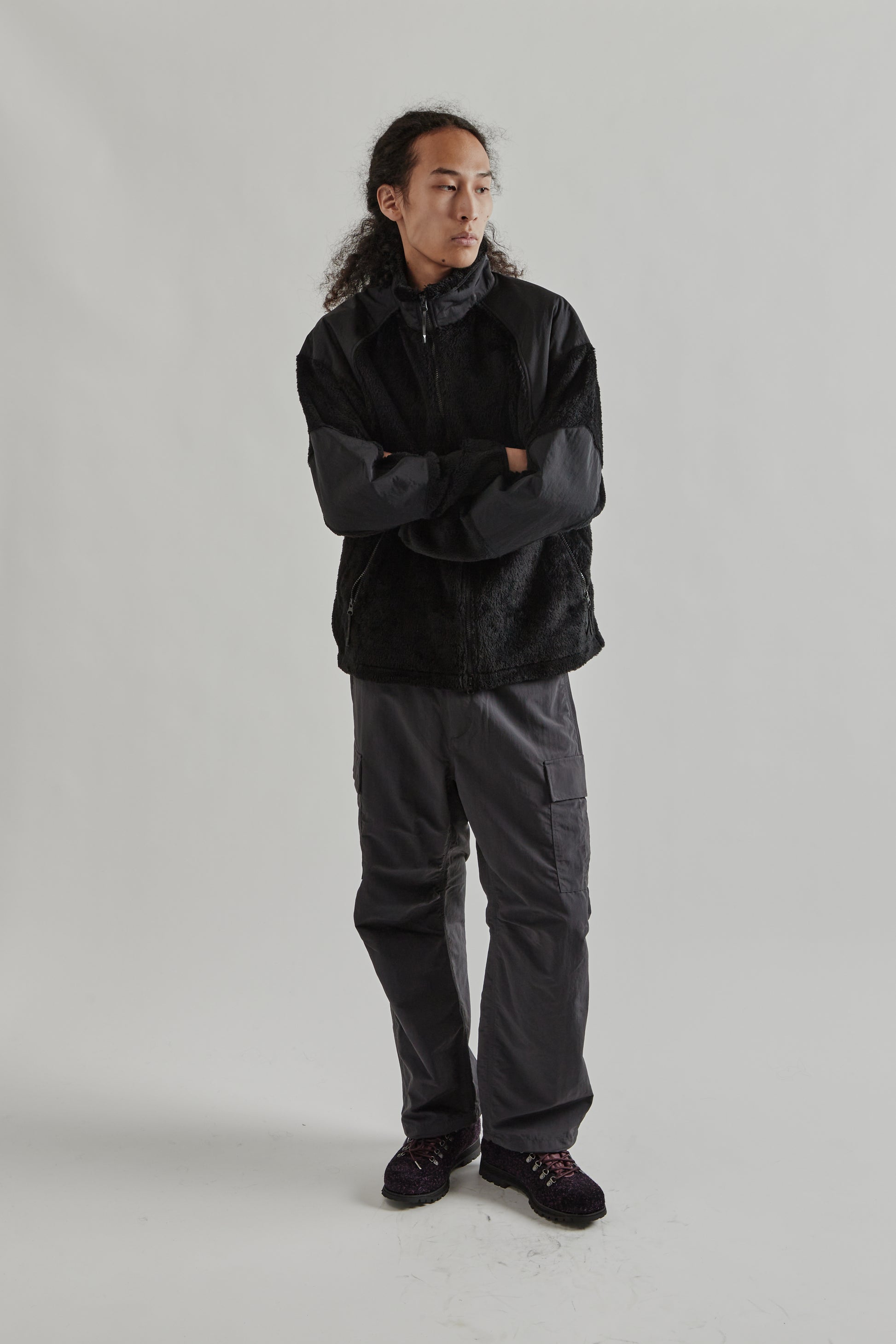 Goldwin FW25 Polartec High Loft Fleece Jacket Ink Black29