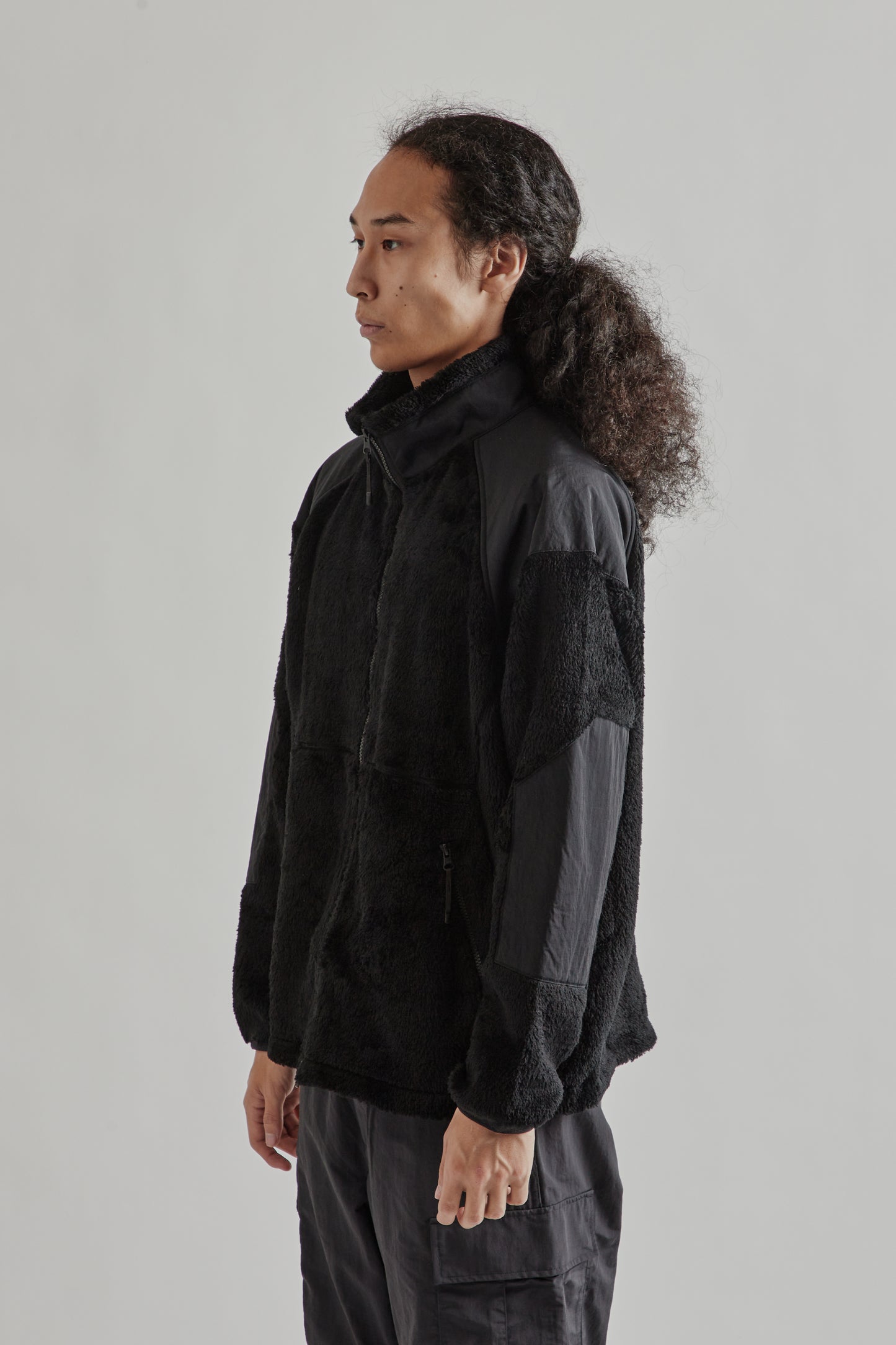 Goldwin FW25 Polartec High Loft Fleece Jacket Ink Black4
