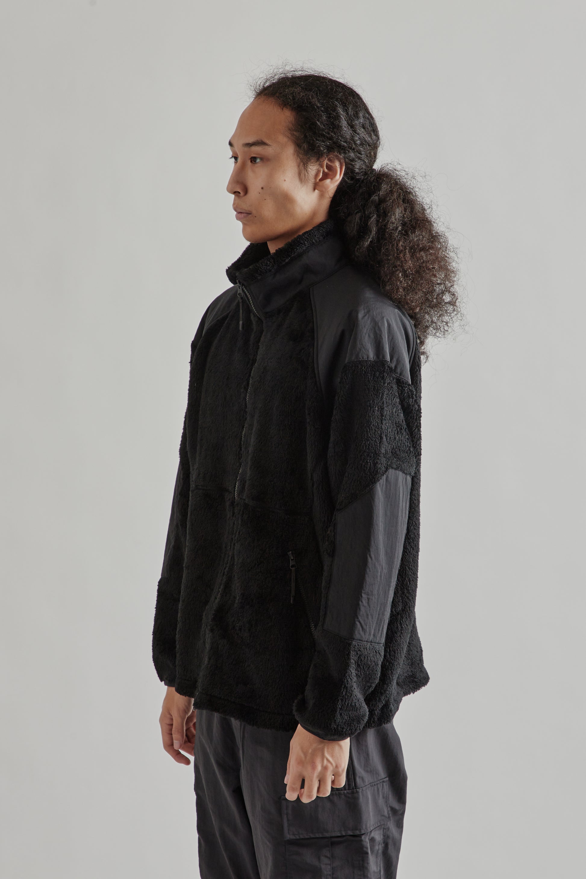 Goldwin FW25 Polartec High Loft Fleece Jacket Ink Black4