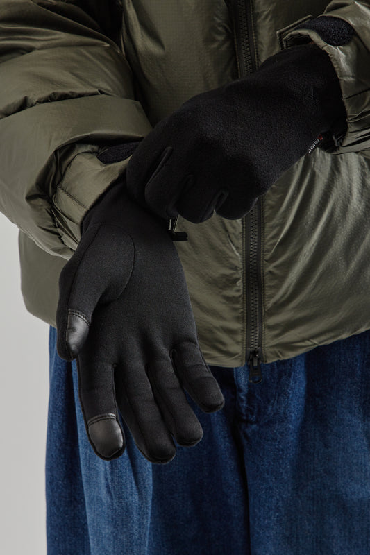 Goldwin FW25 Polartec Stretch gloves Black 1