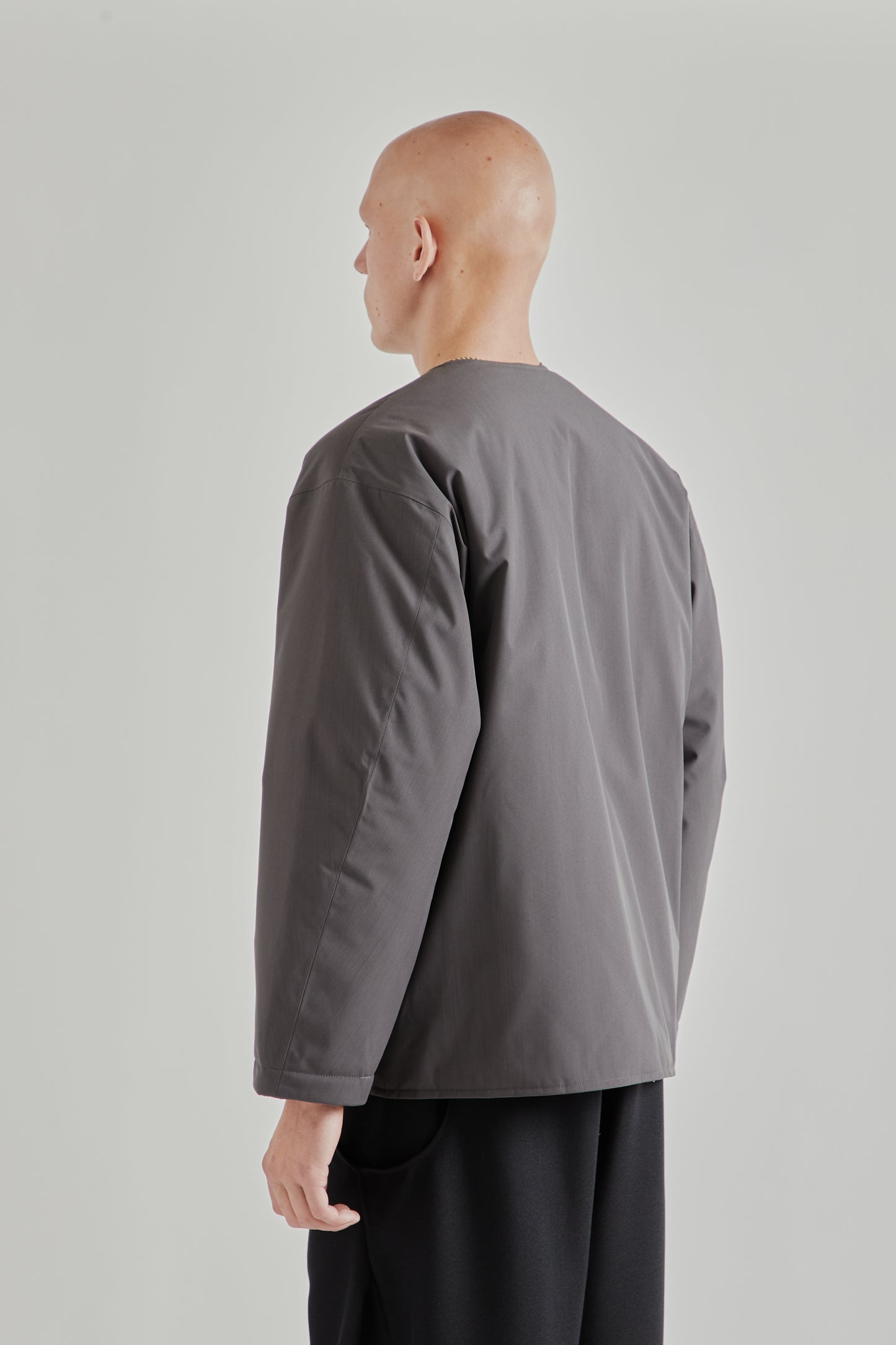 Reversible Quilted Puffy Jacket - Asphalt