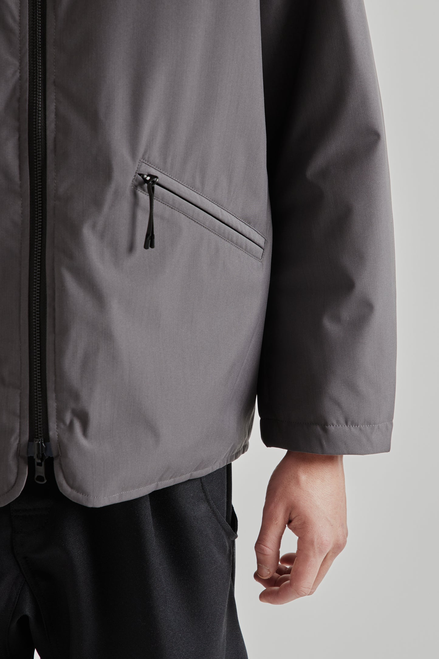 Reversible Quilted Puffy Jacket - Asphalt
